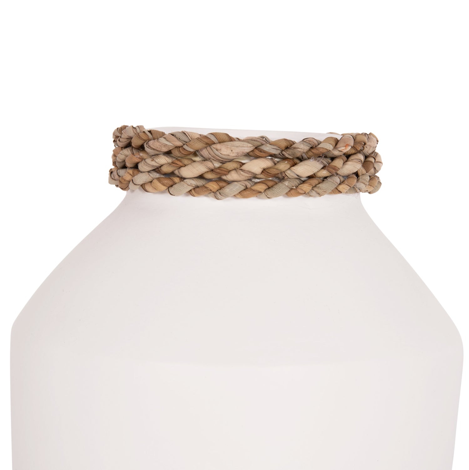 Декоративна ваза теракота CAMMER в бяло-ф16x15cm.