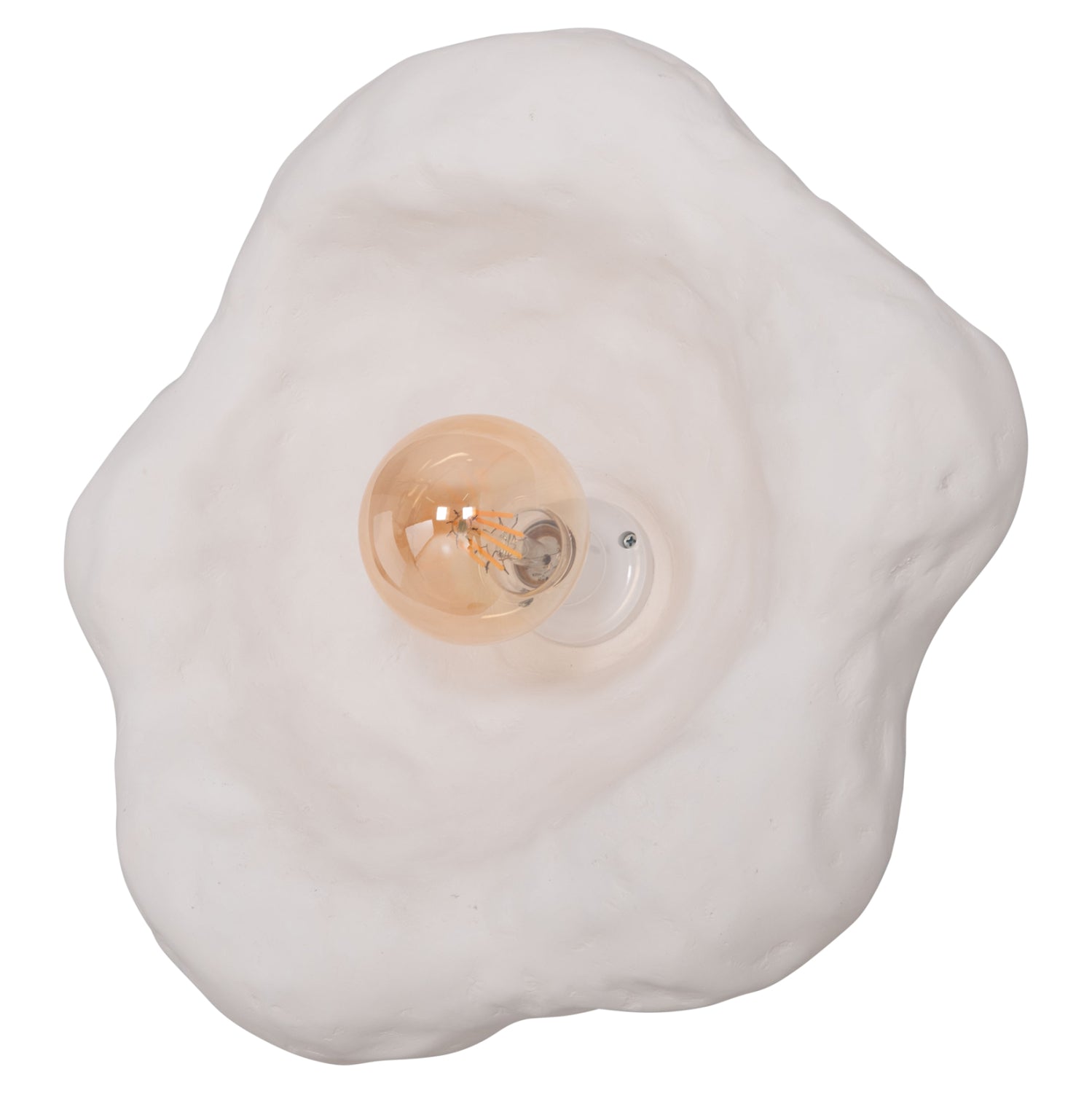 Стенен аплик Luxon от фиброцимент в бяло 44x15x42всм.