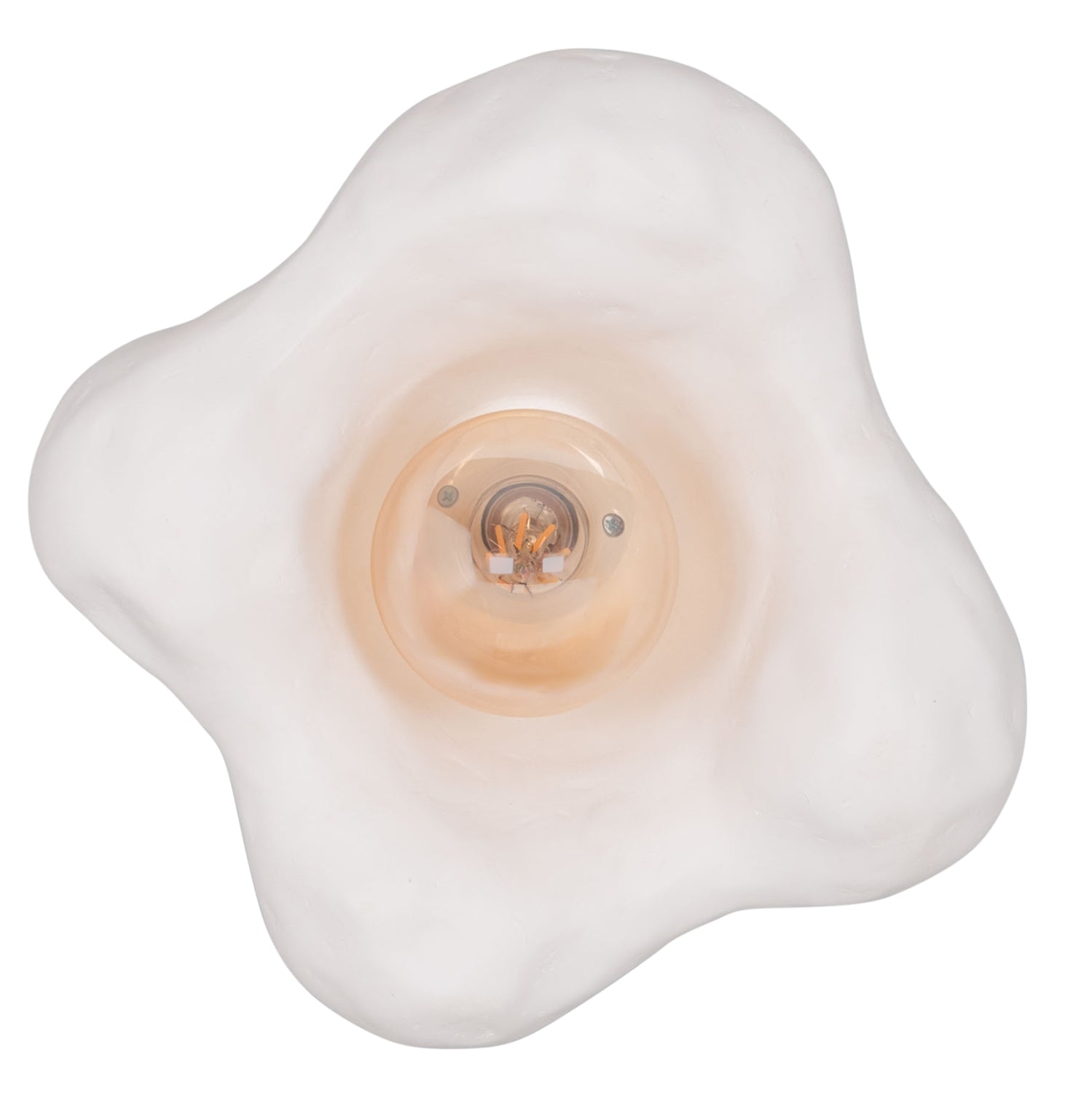 Стенен аплик Luxon от фиброцимент в бяло 28x15x28всм.