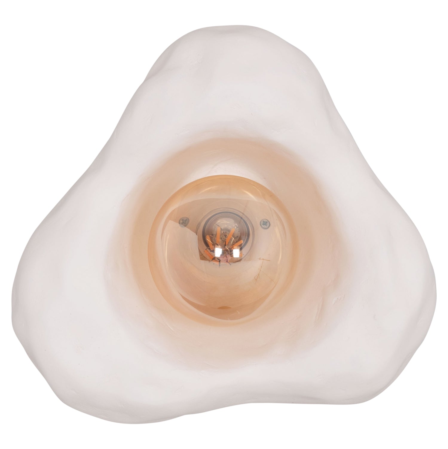 Стенен аплик Luxon от фиброцимент в бяло 28x15x25всм.