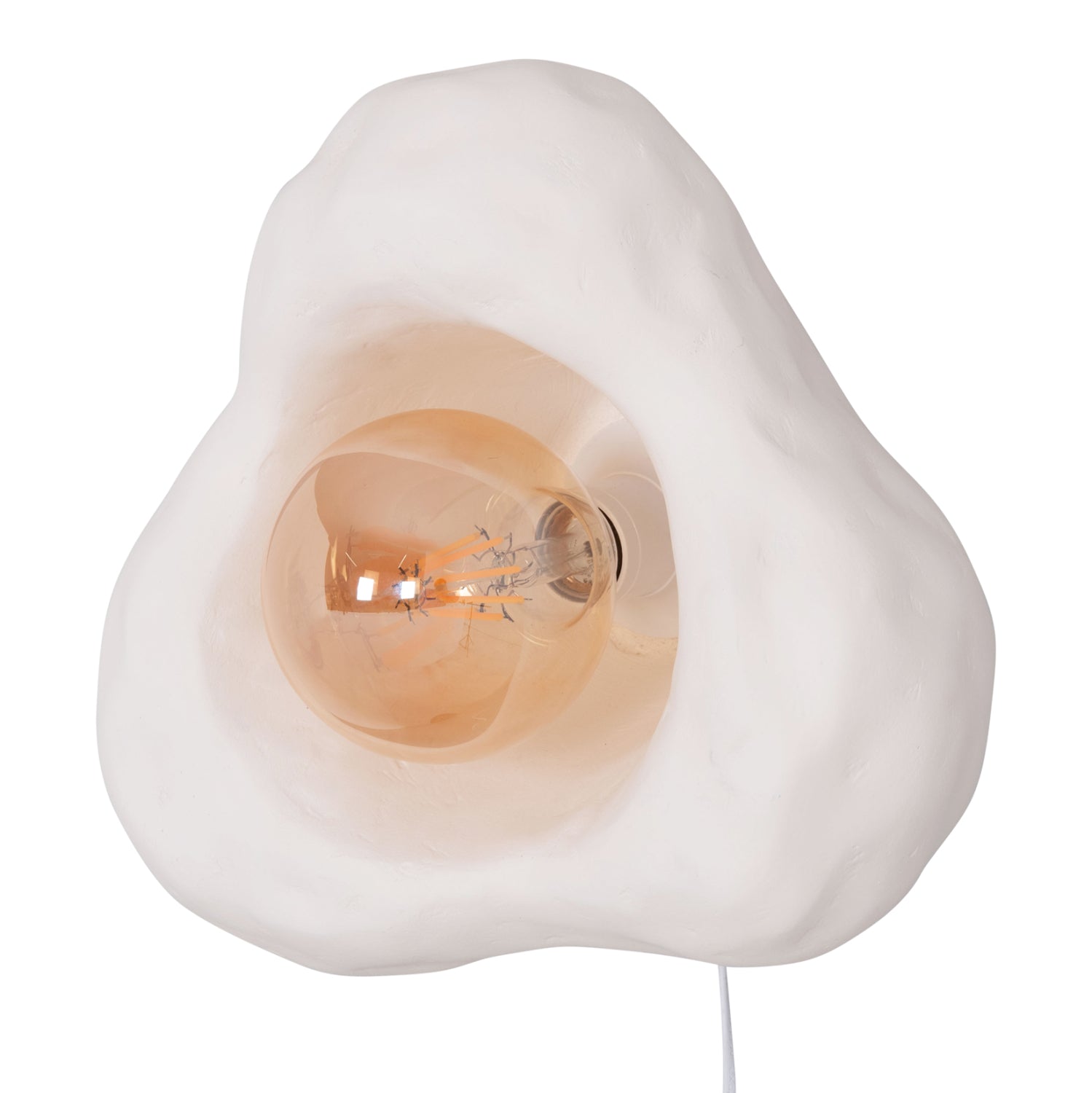 Стенен аплик Luxon от фиброцимент в бяло 28x15x25всм.