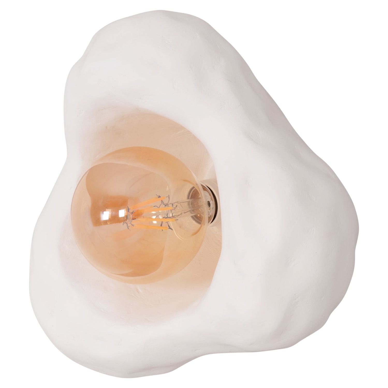 Стенен аплик Luxon от фиброцимент в бяло 28x15x25всм.