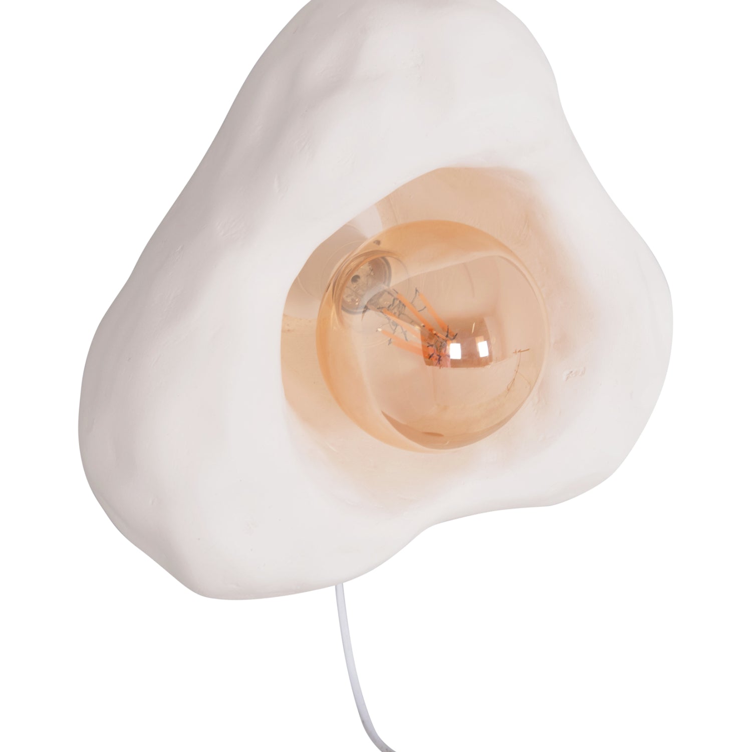 Стенен аплик Luxon от фиброцимент в бяло 28x15x25всм.