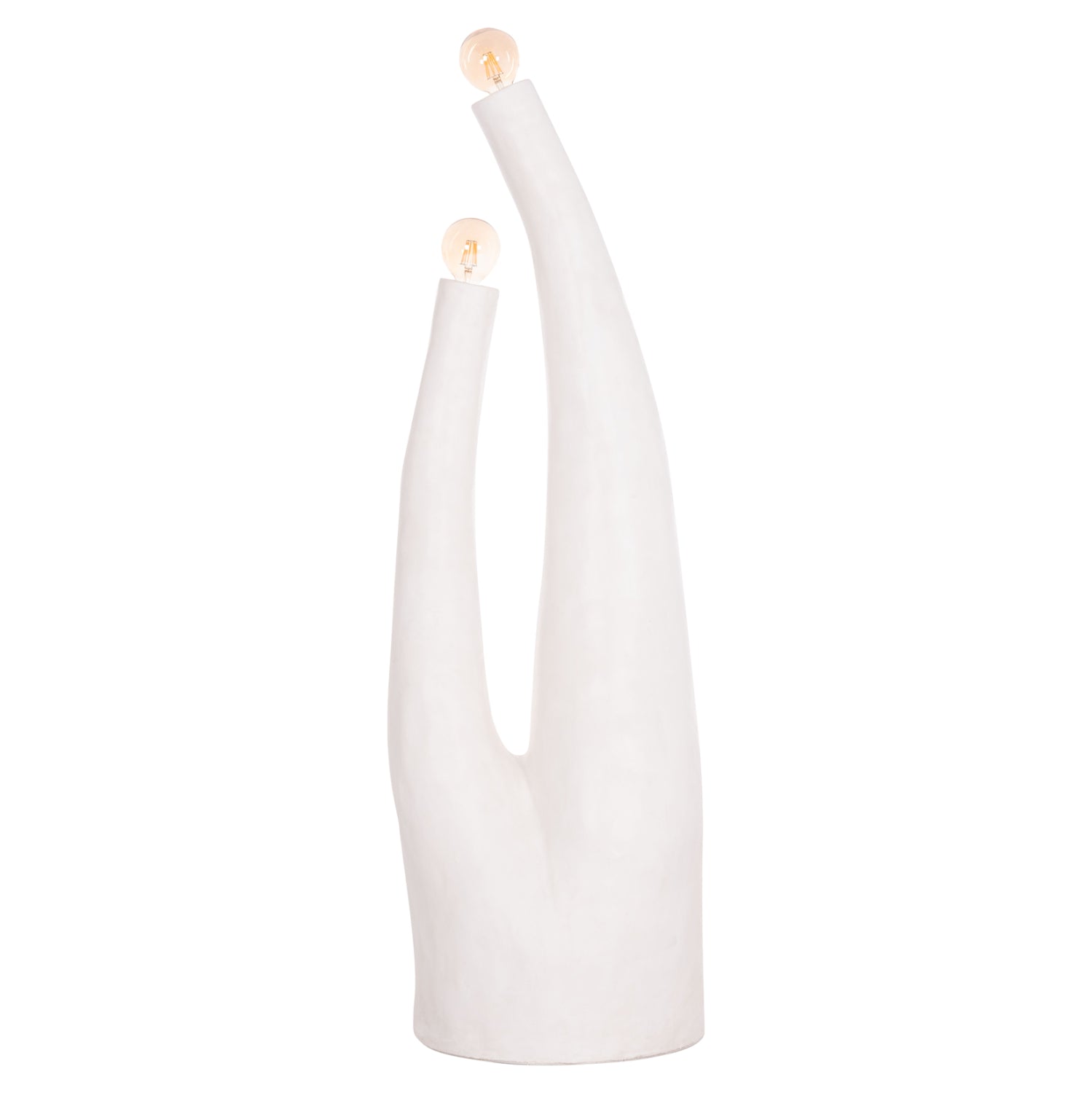 Декоративна подова светлина tusken фибр цимент-бяла 50x43x145см