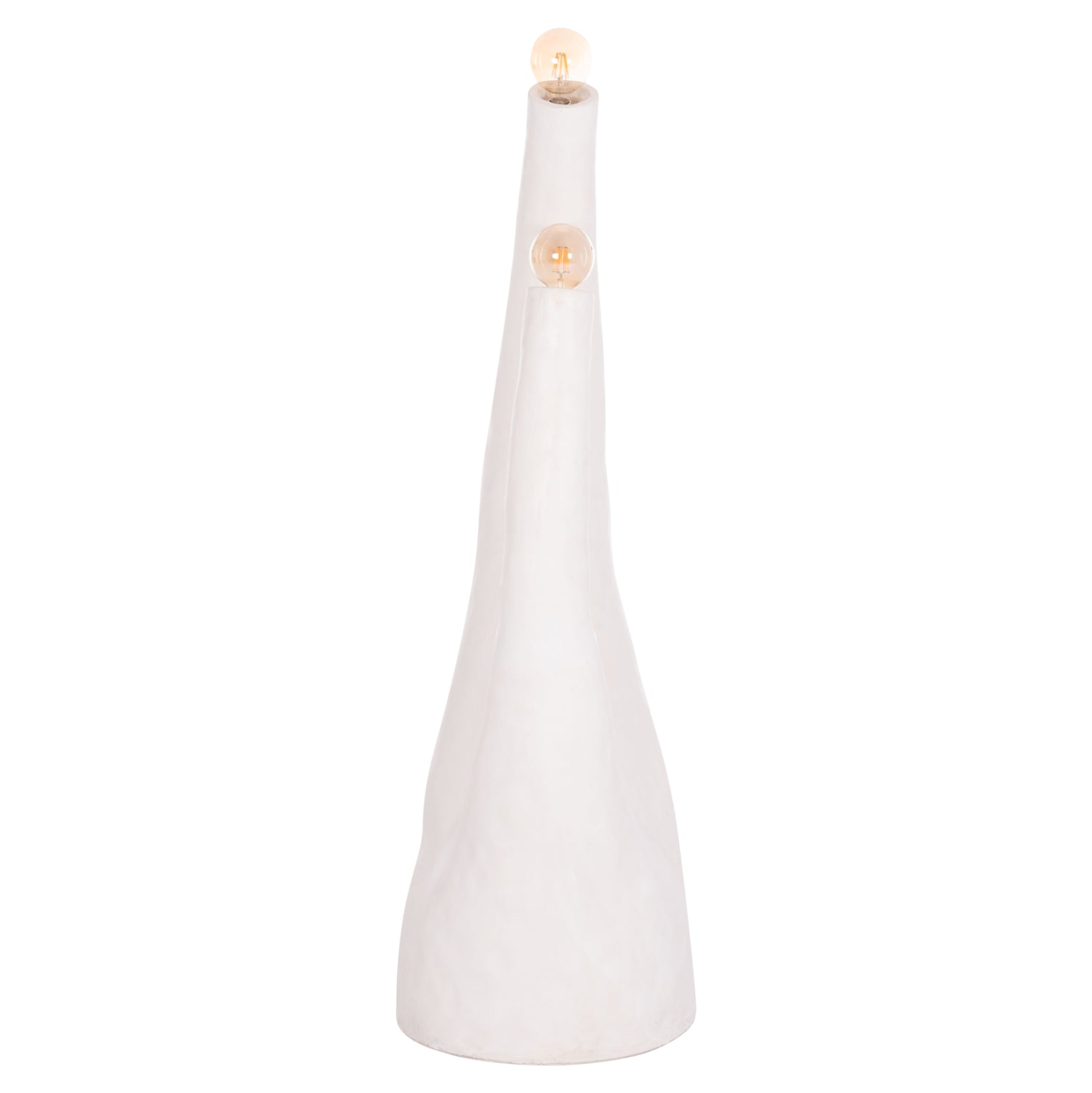 Декоративна подова светлина tusken фибр цимент-бяла 50x43x145см