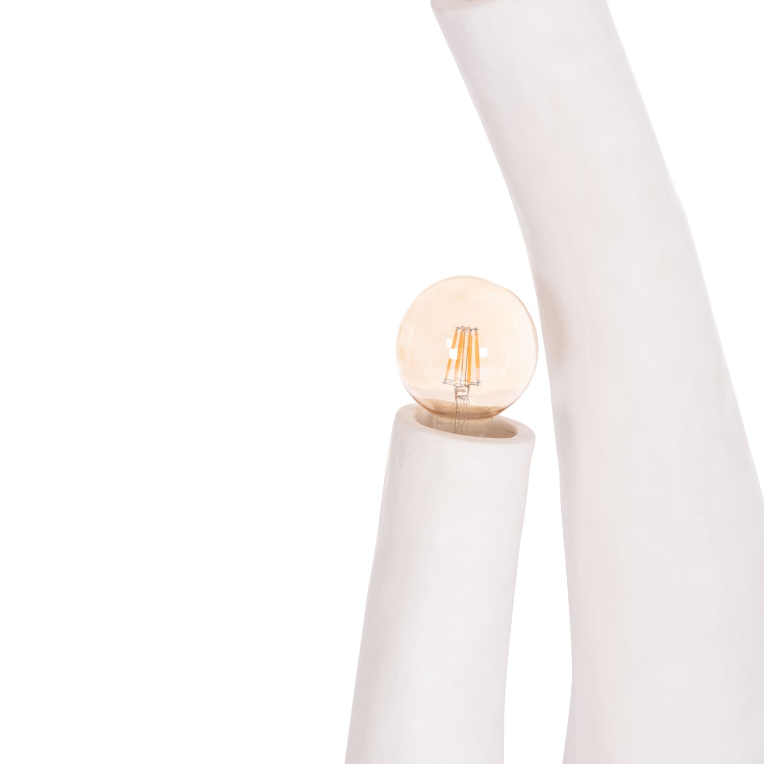 Декоративна подова светлина tusken фибр цимент-бяла 50x43x145см