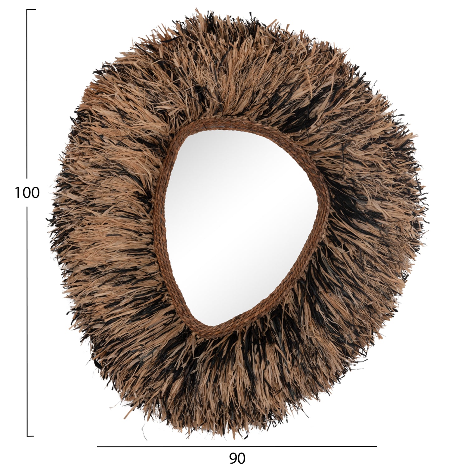 Огледало GRESSO 90x105 -натурал