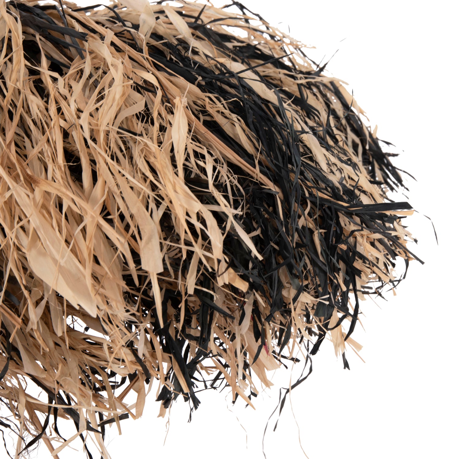 Таванна лампа 4715 черен-естествен цвят ф75