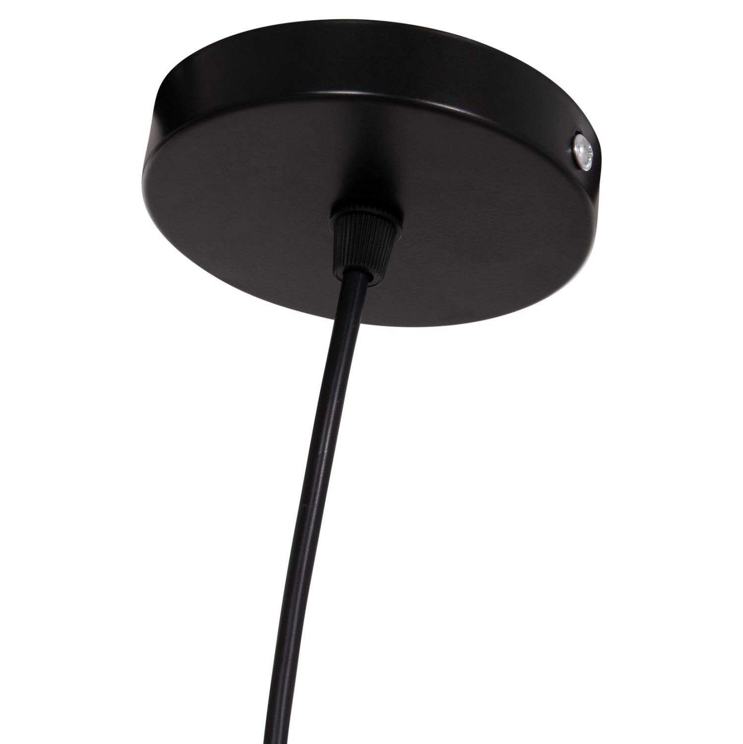 Таванна лампа 4715 черен-естествен цвят ф75