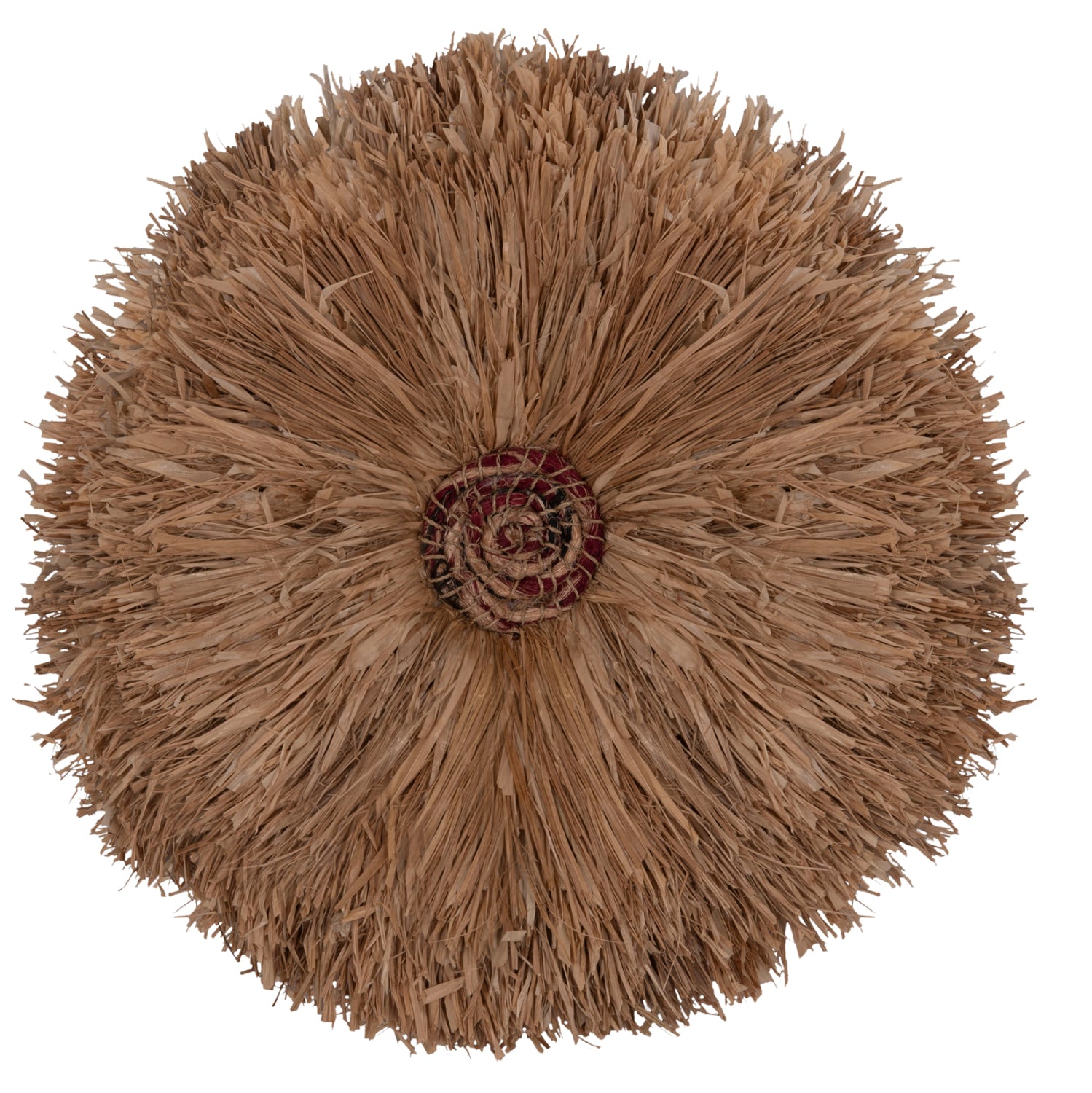 Кръгла стенна декоративна плоча от натурални сизалови влакна φ60см