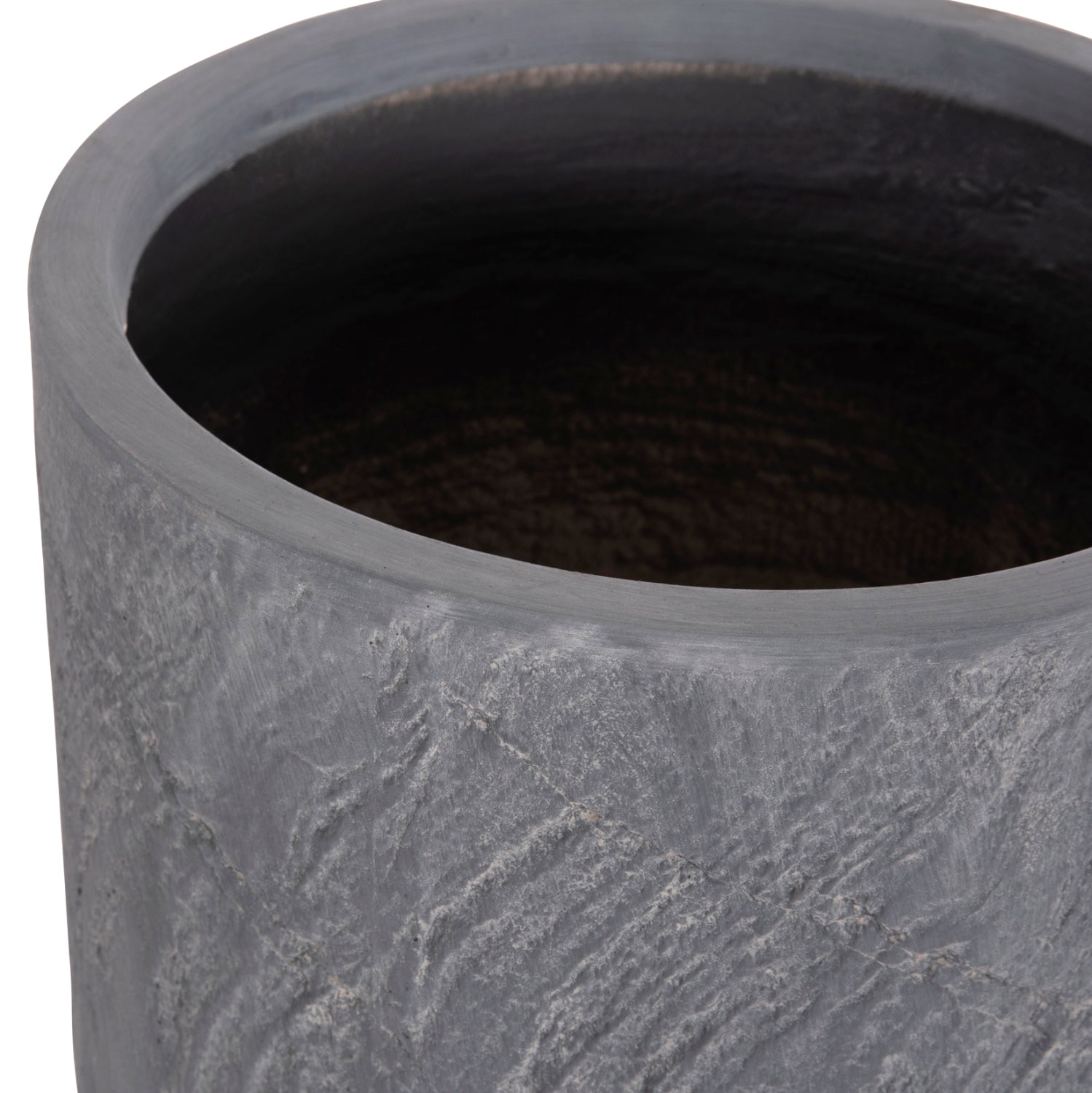 Комплект от 3 цилиндрични саксии  цвят фибер-цимент φ44x79hcm