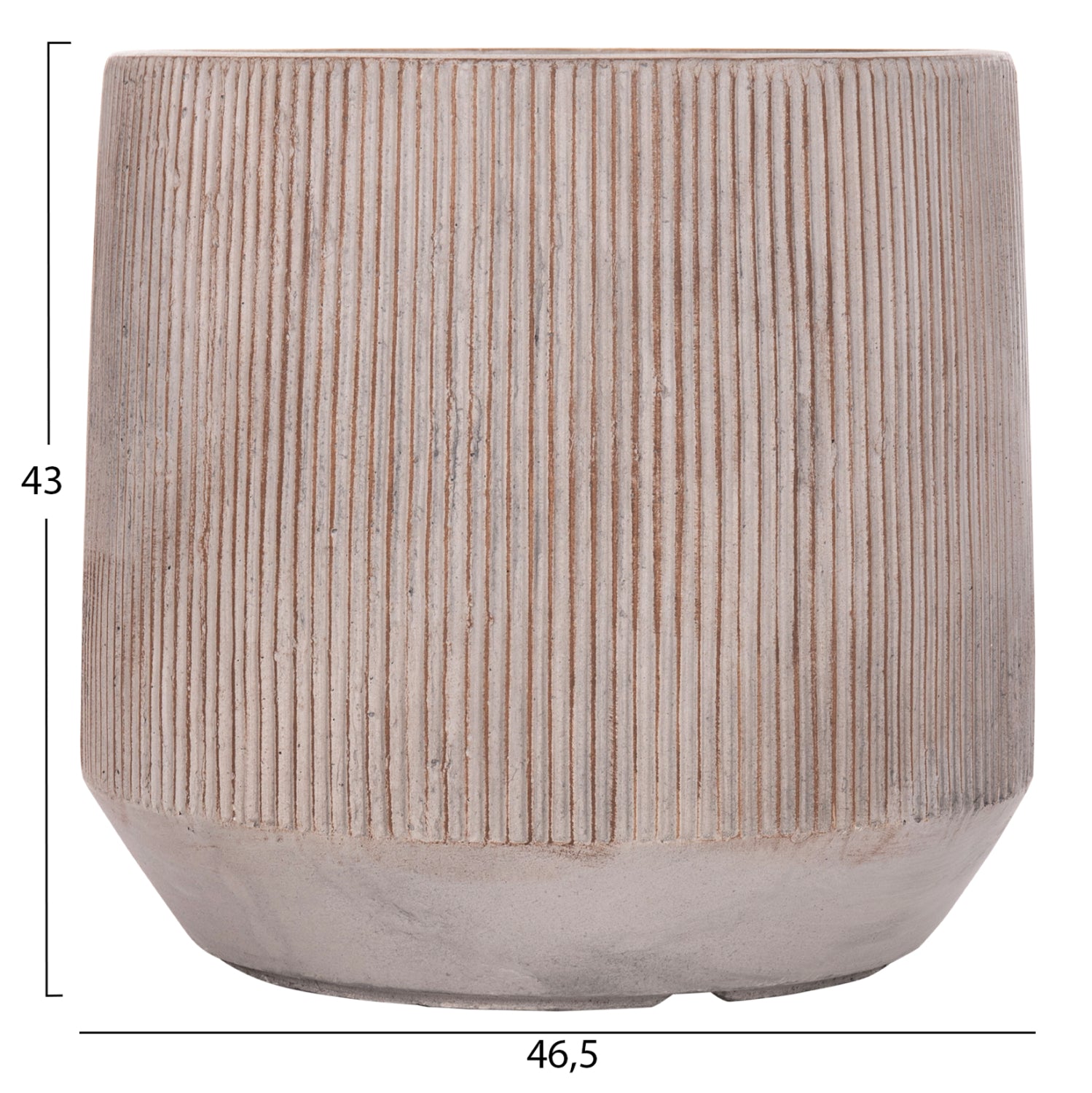 Комплект от 3 бр. кръгли GARDENER серия фиброглина-цимент цвят φ55x55h