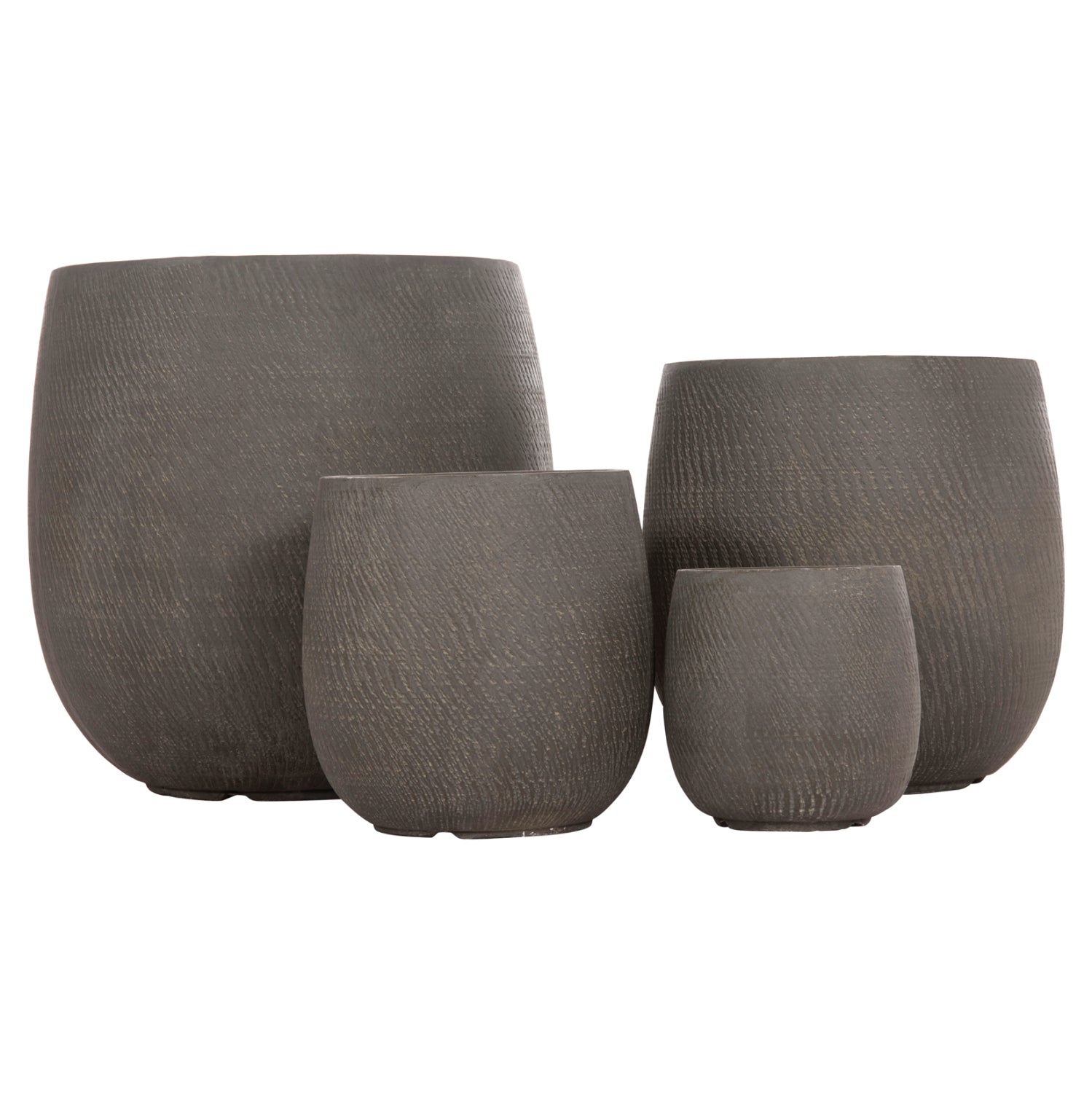 Комплект 4 саксии зелен цвят