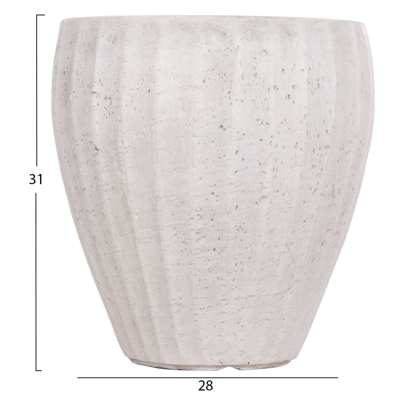 Комплект саксии от 3броя цвят цимент