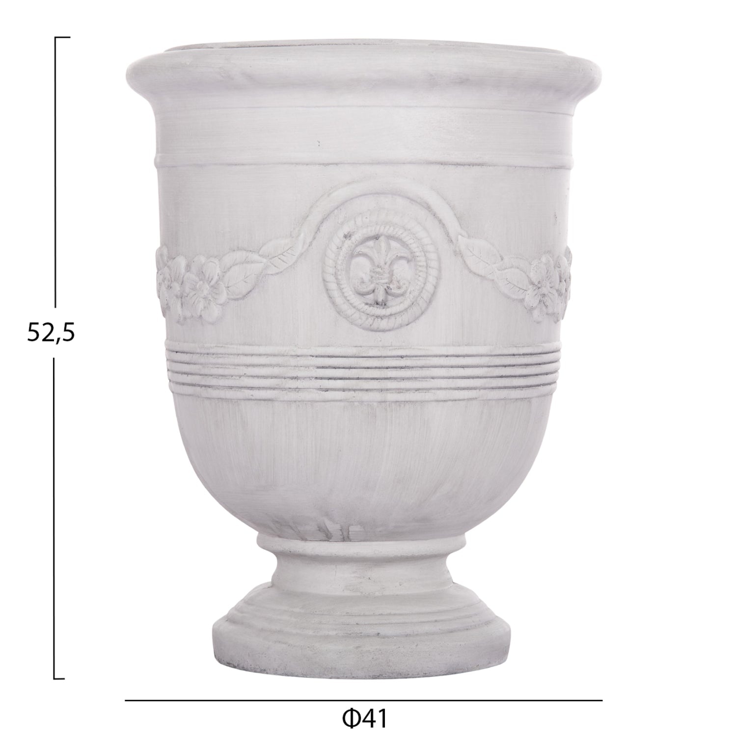 Комплект саксии  GARDENER 3броя бял цвят