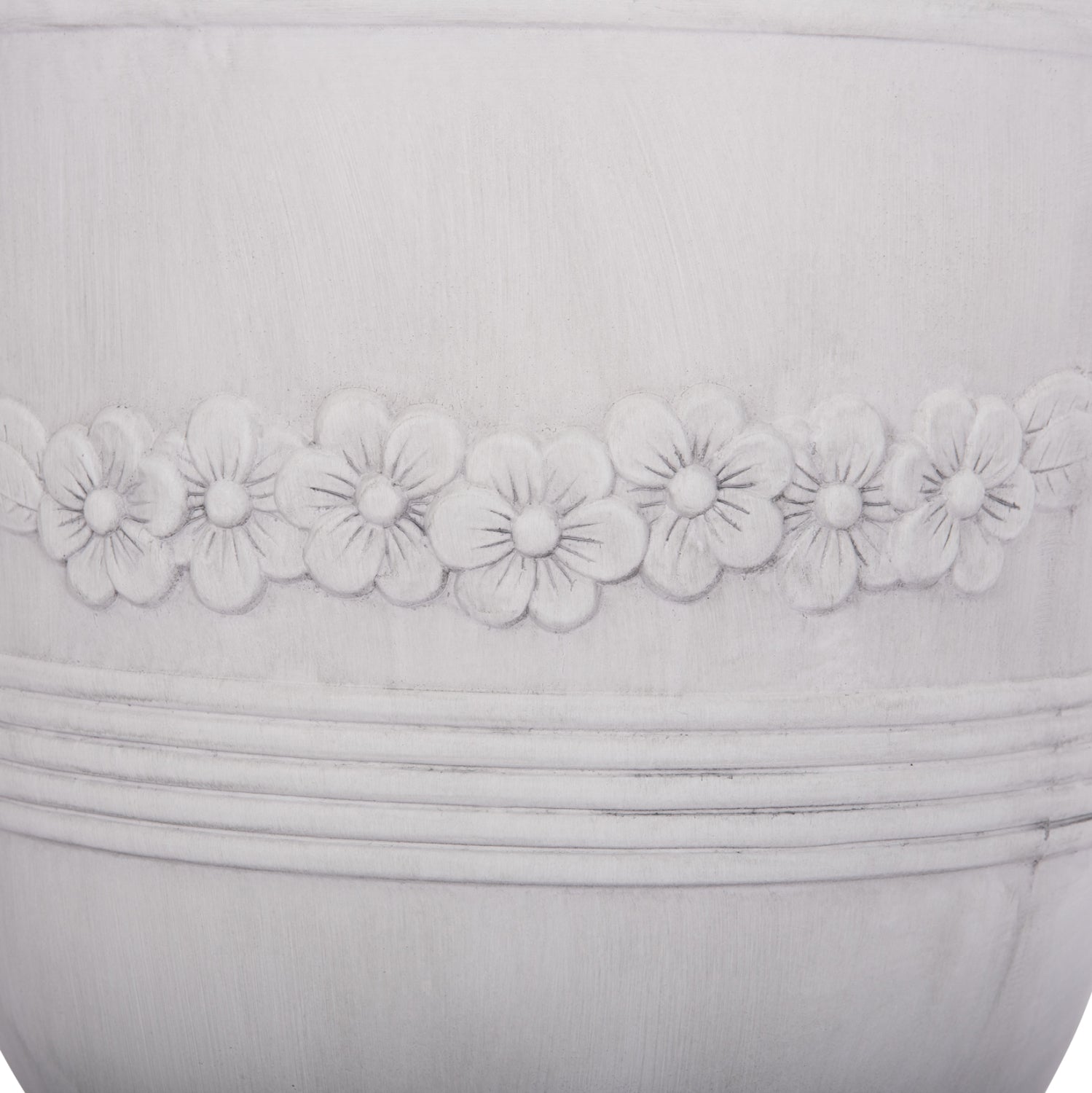 Комплект саксии  GARDENER 3броя бял цвят