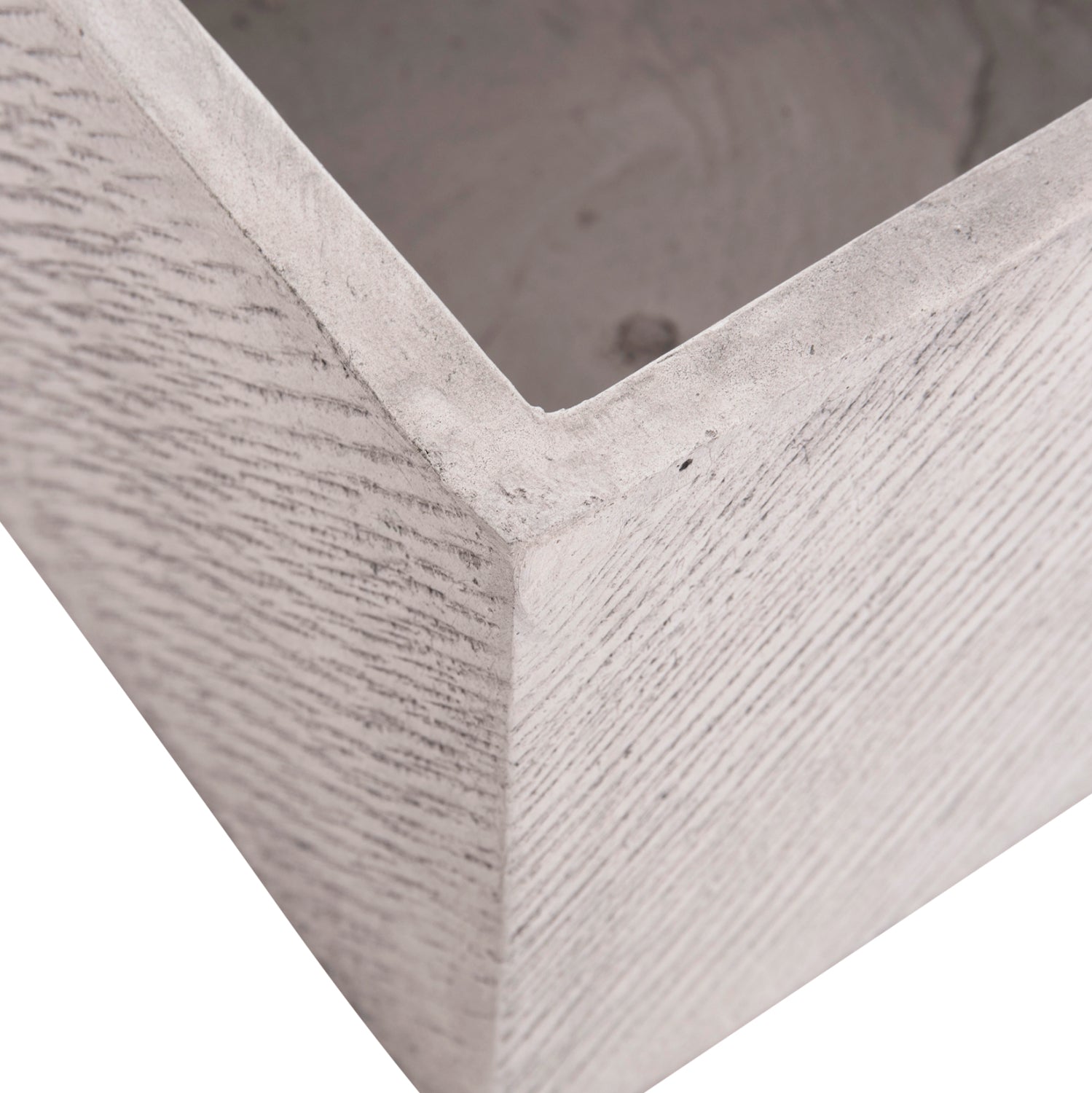 Комплект 4 саксии цвят цимент 37x37x32