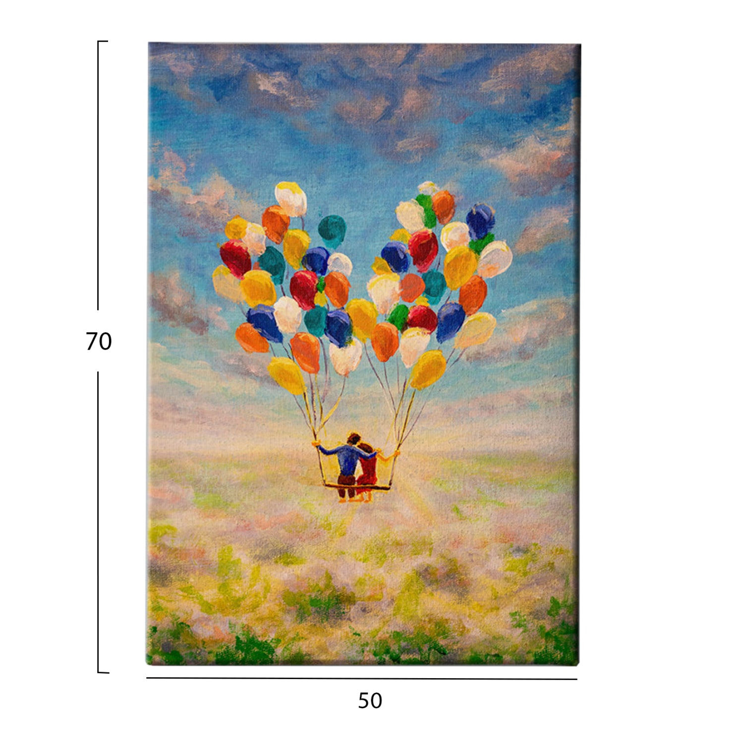 Стенна картина GOBI отпечатано платно 50x3(дебелина)x70cm.