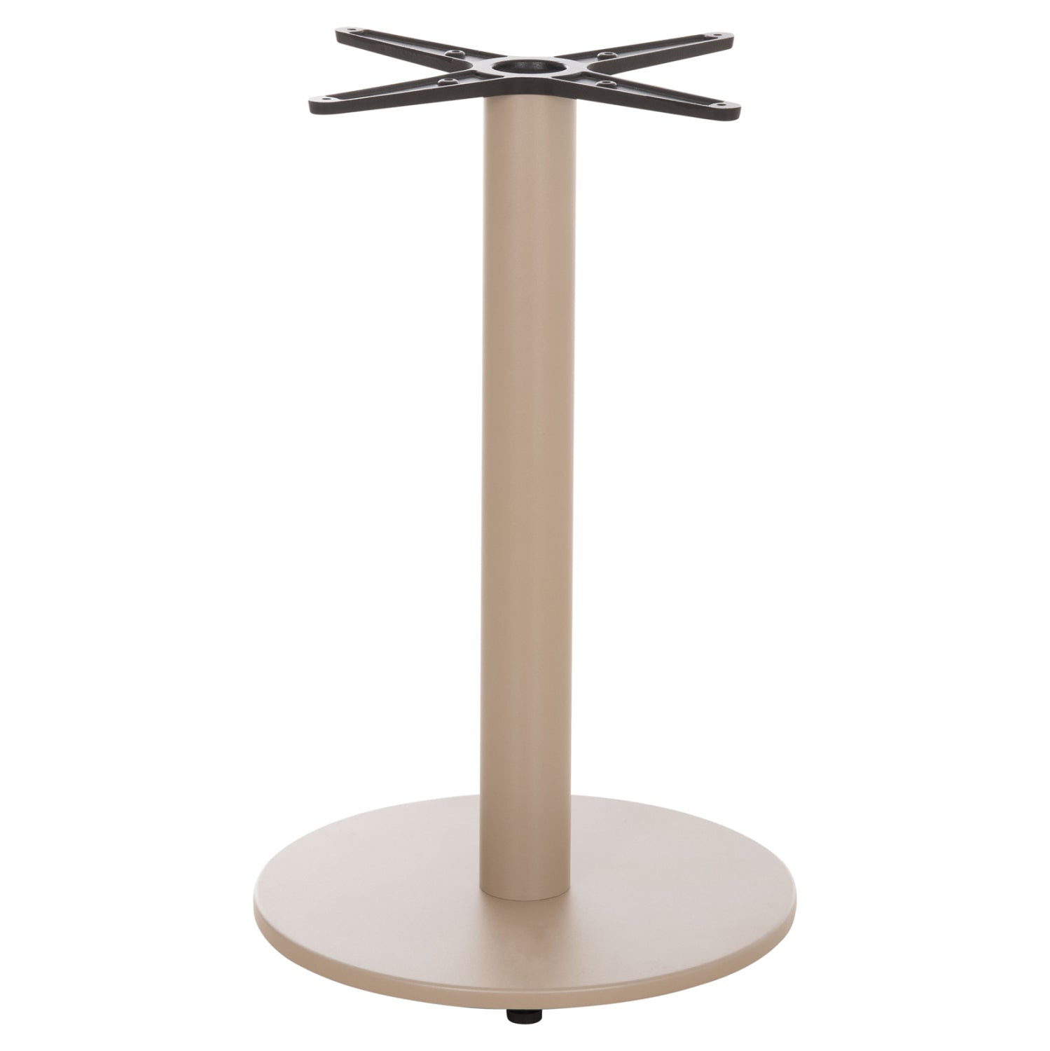 Алуминиева основа за маса 476.25/ кръгла капучино кръстачка 46х46см φ44х73см.