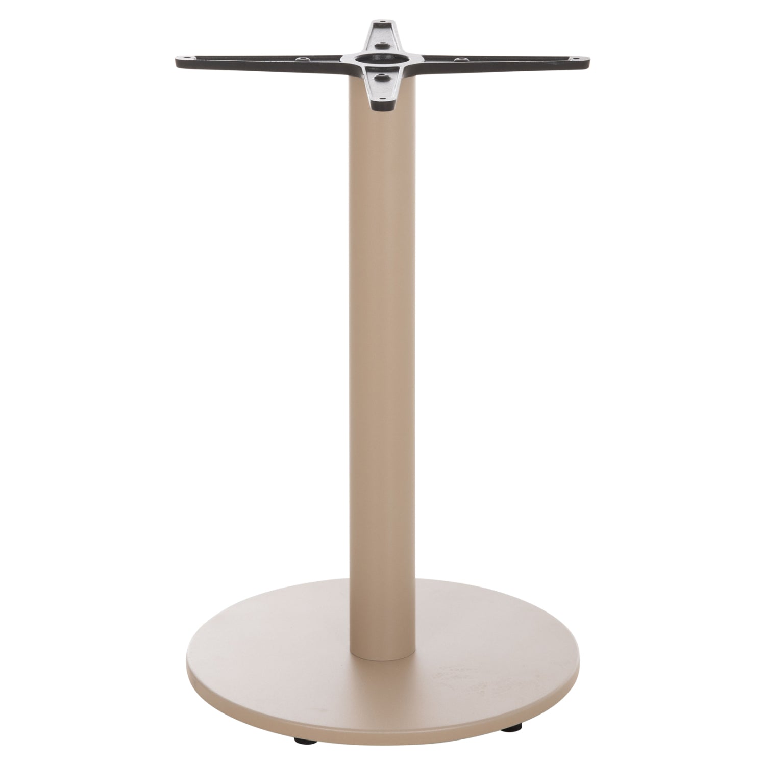 Алуминиева основа за маса 476.25/ кръгла капучино кръстачка 46х46см φ44х73см.