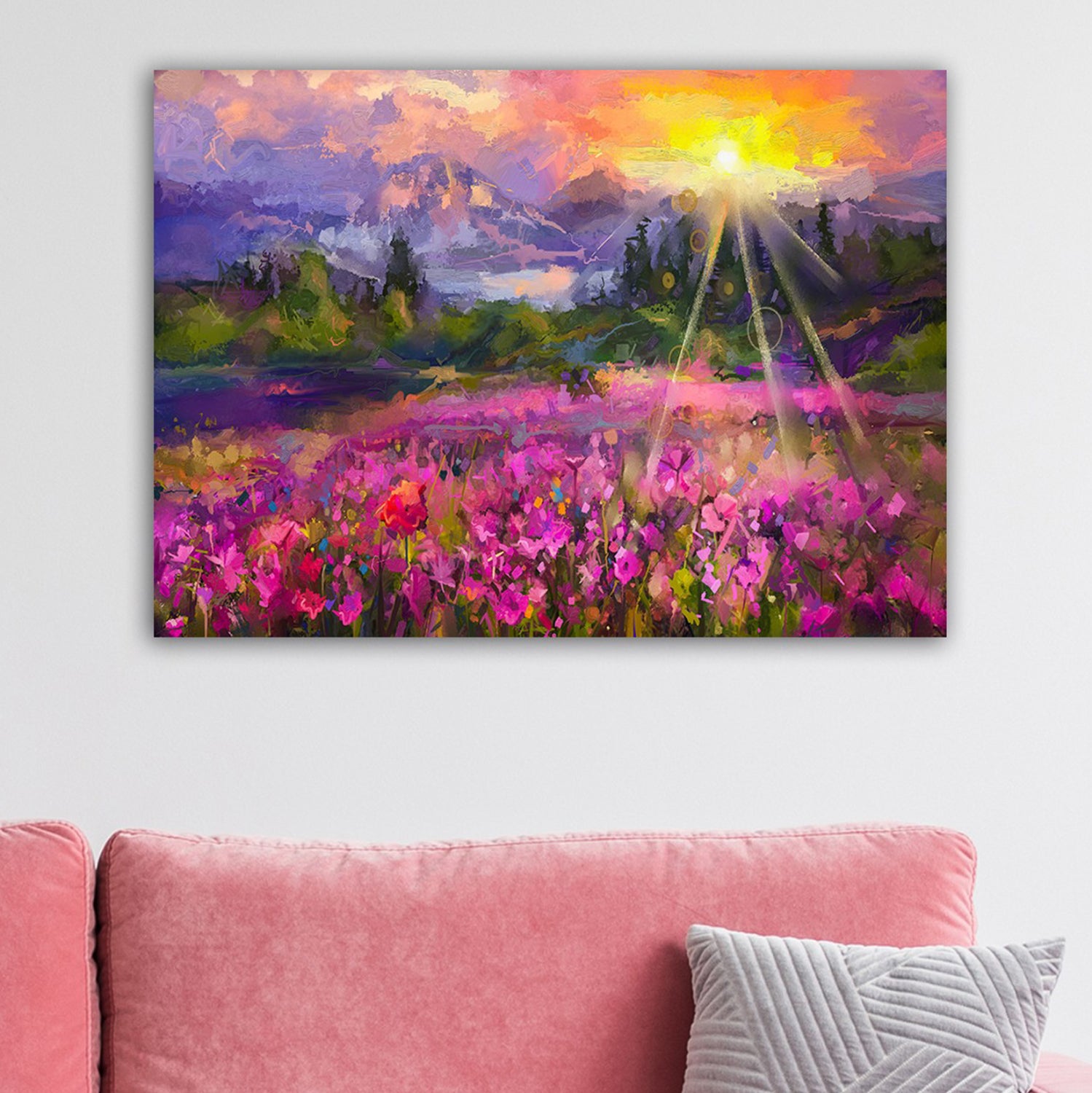 Стенна картина серия GOBI отпечатано платно 70x3(дебелина)x50cm.