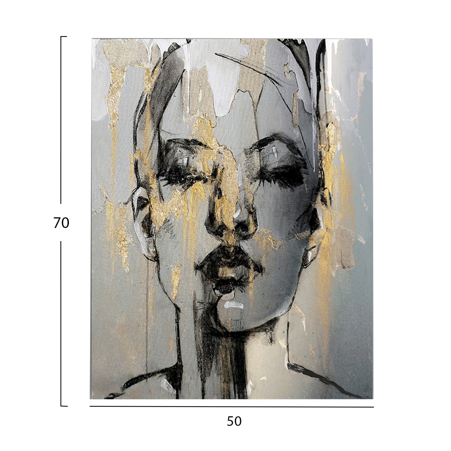 Стенна картина серия GOBI отпечатано платно 50x3(дебелина)x70cm.