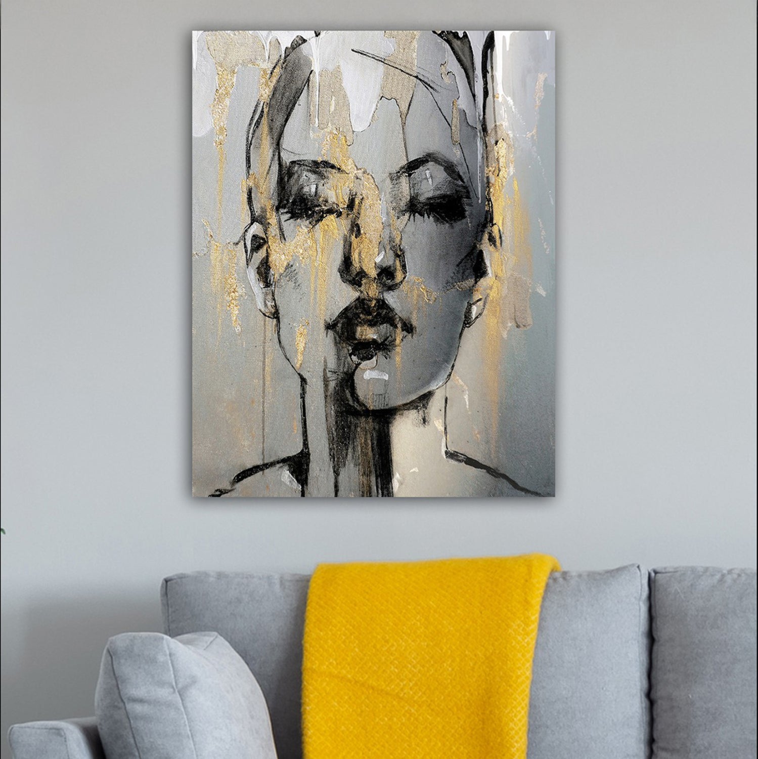 Стенна картина серия GOBI отпечатано платно 50x3(дебелина)x70cm.