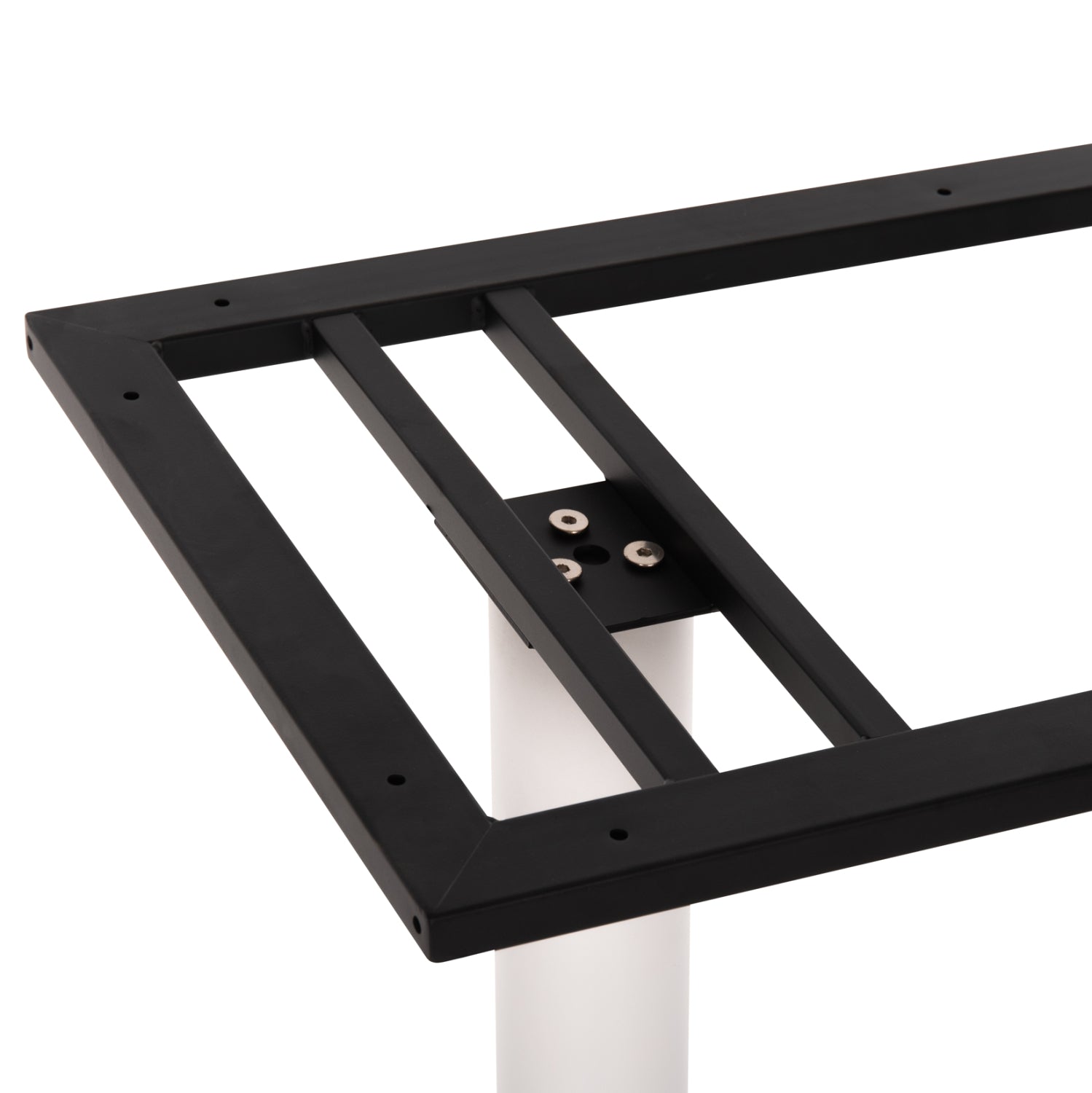 Двойна основа за бар маса 478.02/бяла мат,метална, средна височина 40x80x90см