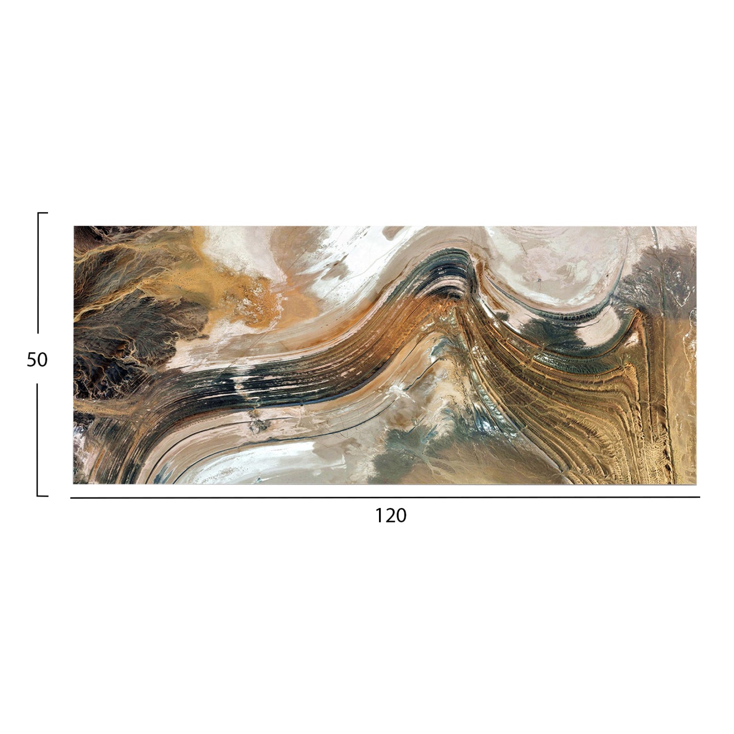 Стенна картина серия GOBI серия отпечатано платно 120x3(дебелина)x50cm.