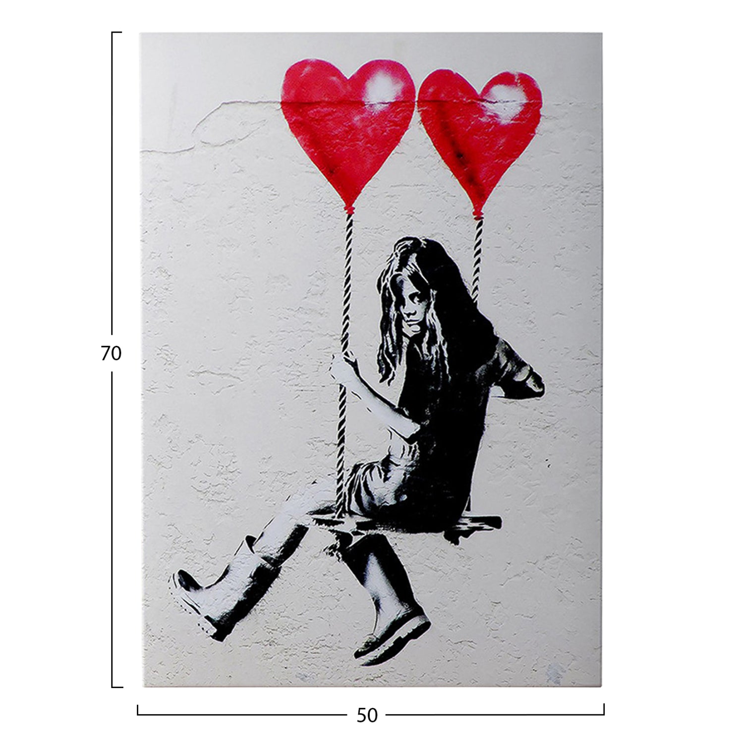 Стенна картина серия GOBI отпечатано платно 50x3(дебелина)x70ycm.