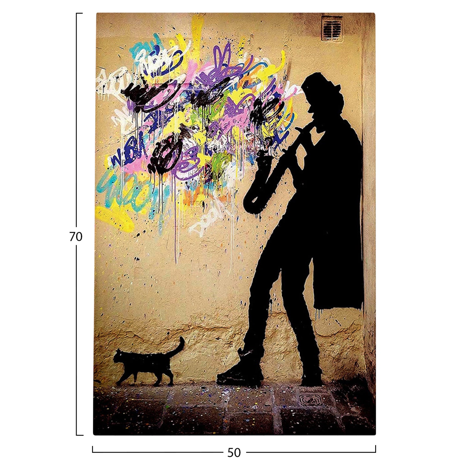 Стенна картина серия GOBI отпечатано платно 50x3(дебелина)x70ycm.