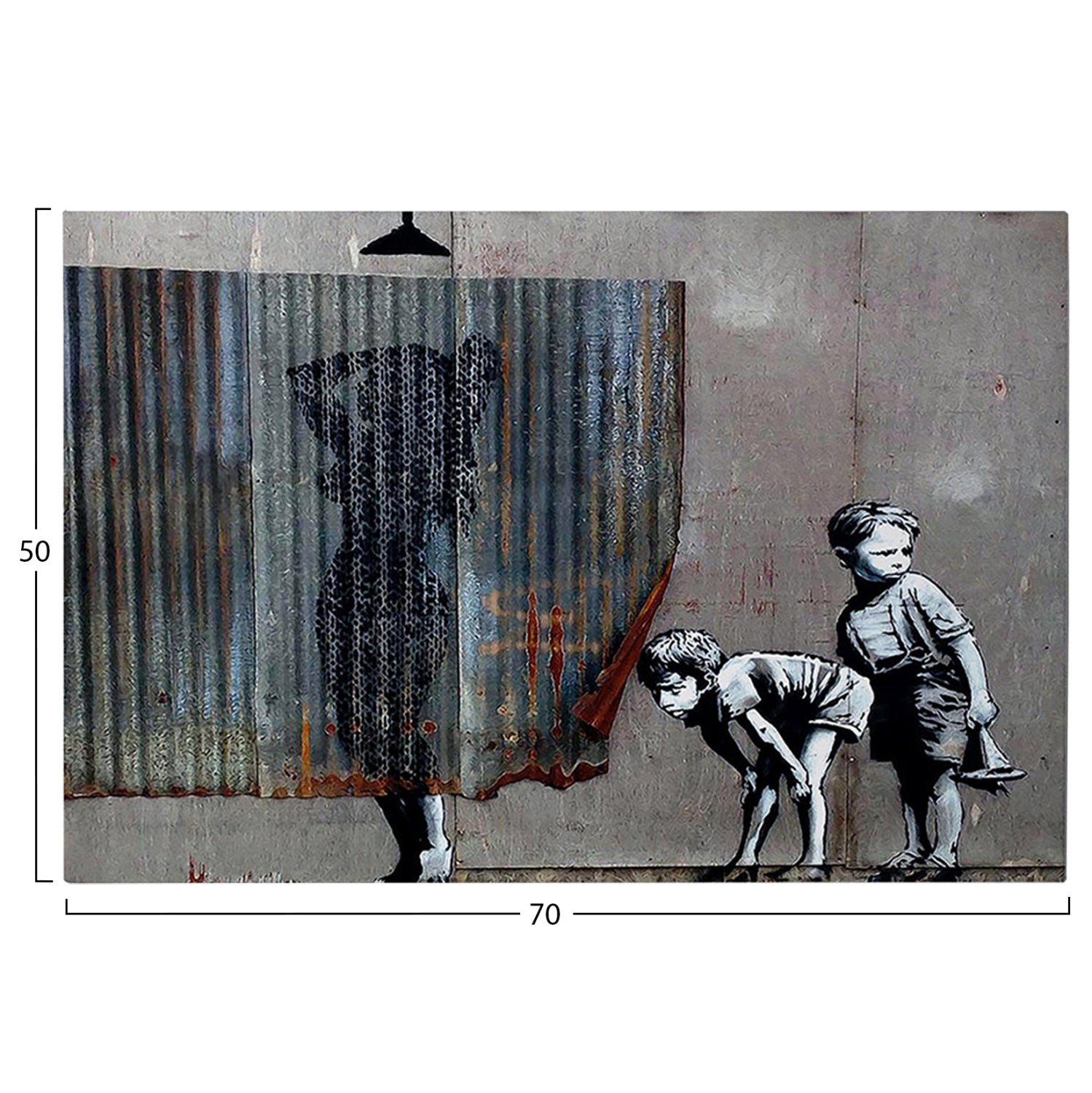 Стенна картина серия GOBI отпечатано платно 70x3(дебелина)x50ycm.