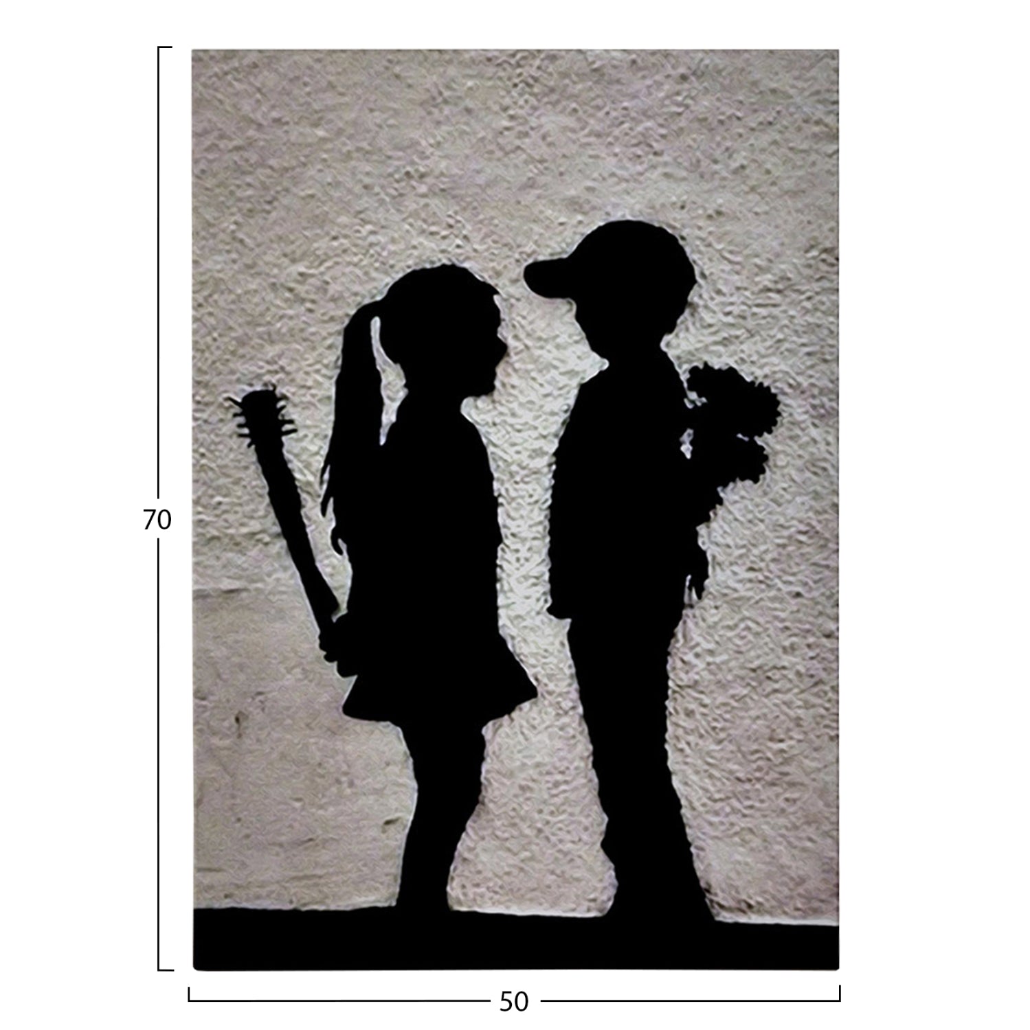 Стенна картина серия GOBI отпечатано платно 50x3(дебелина)x70ycm.