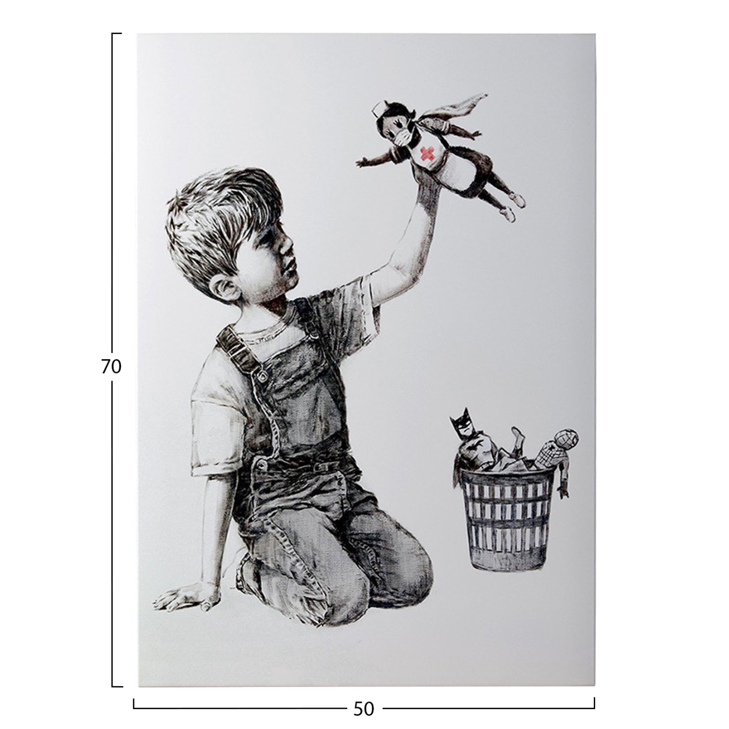 Стенна картина серия GOBI отпечатано платно 50x3(дебелина)x70ycm.