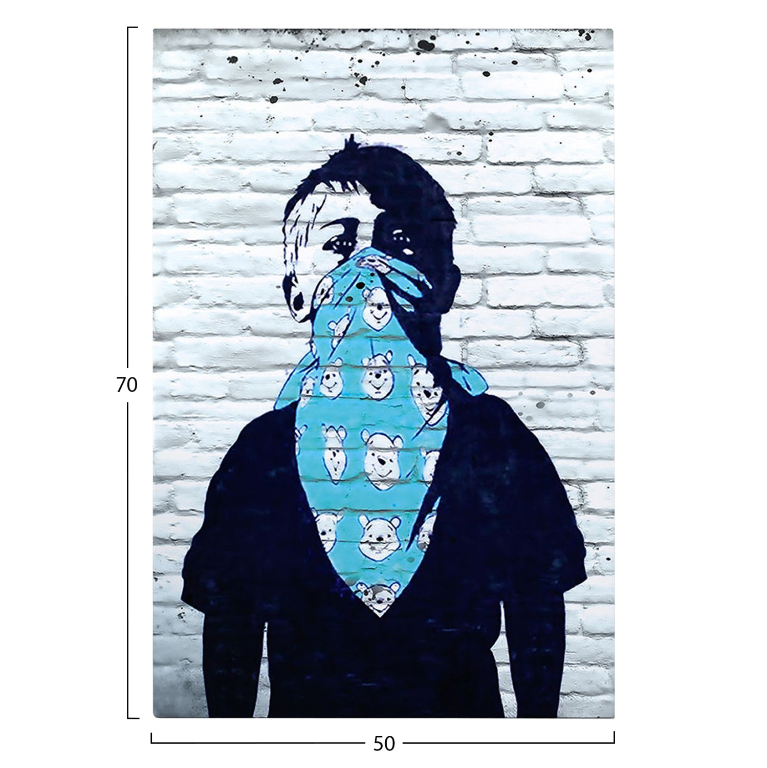 Боя toixoy gobi серия отпечатано платно 50x3(дебелина)x70ycm.