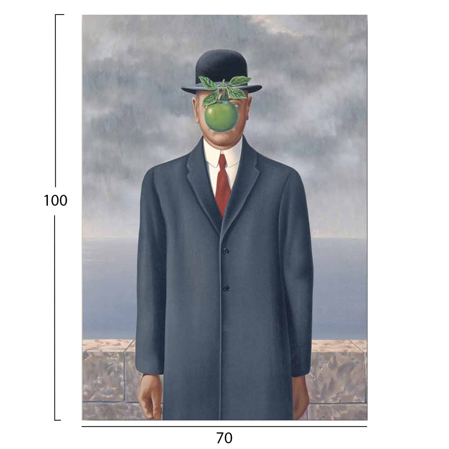 Стенна картина серия GOBI отпечатано платно 70x3(дебелина)x100ycm.