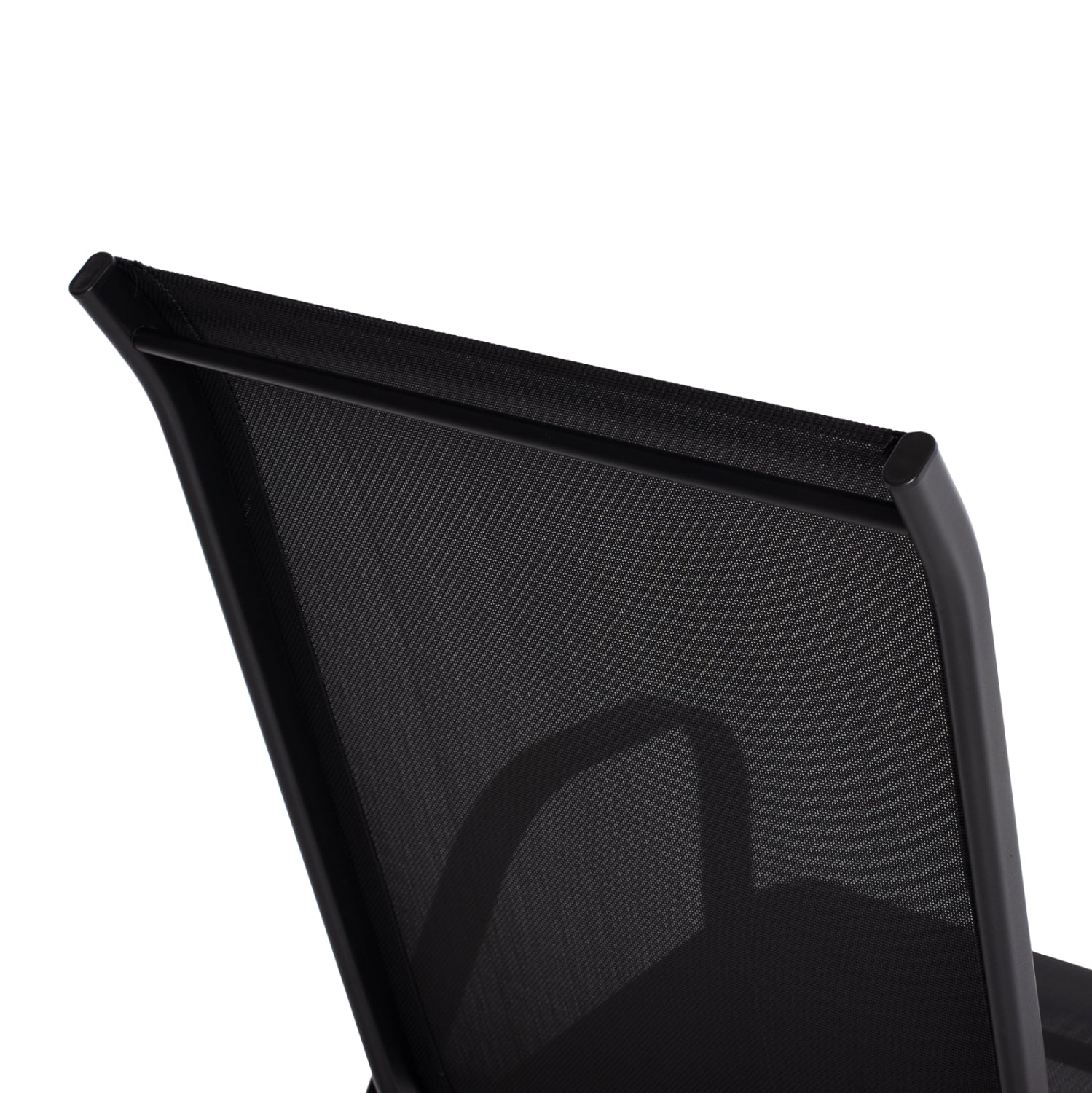 Градински стол Леон черен цвят 55x77x95см