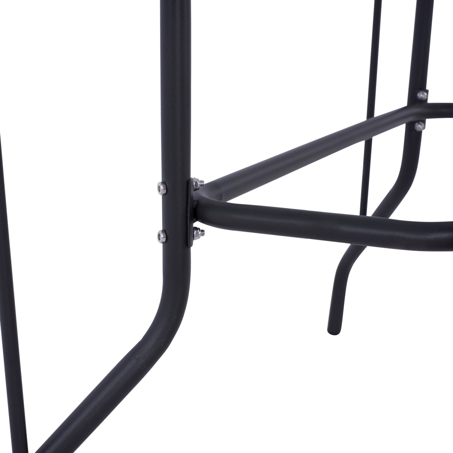 Маса Адам 110х60 -сив цвят метал/стъкло