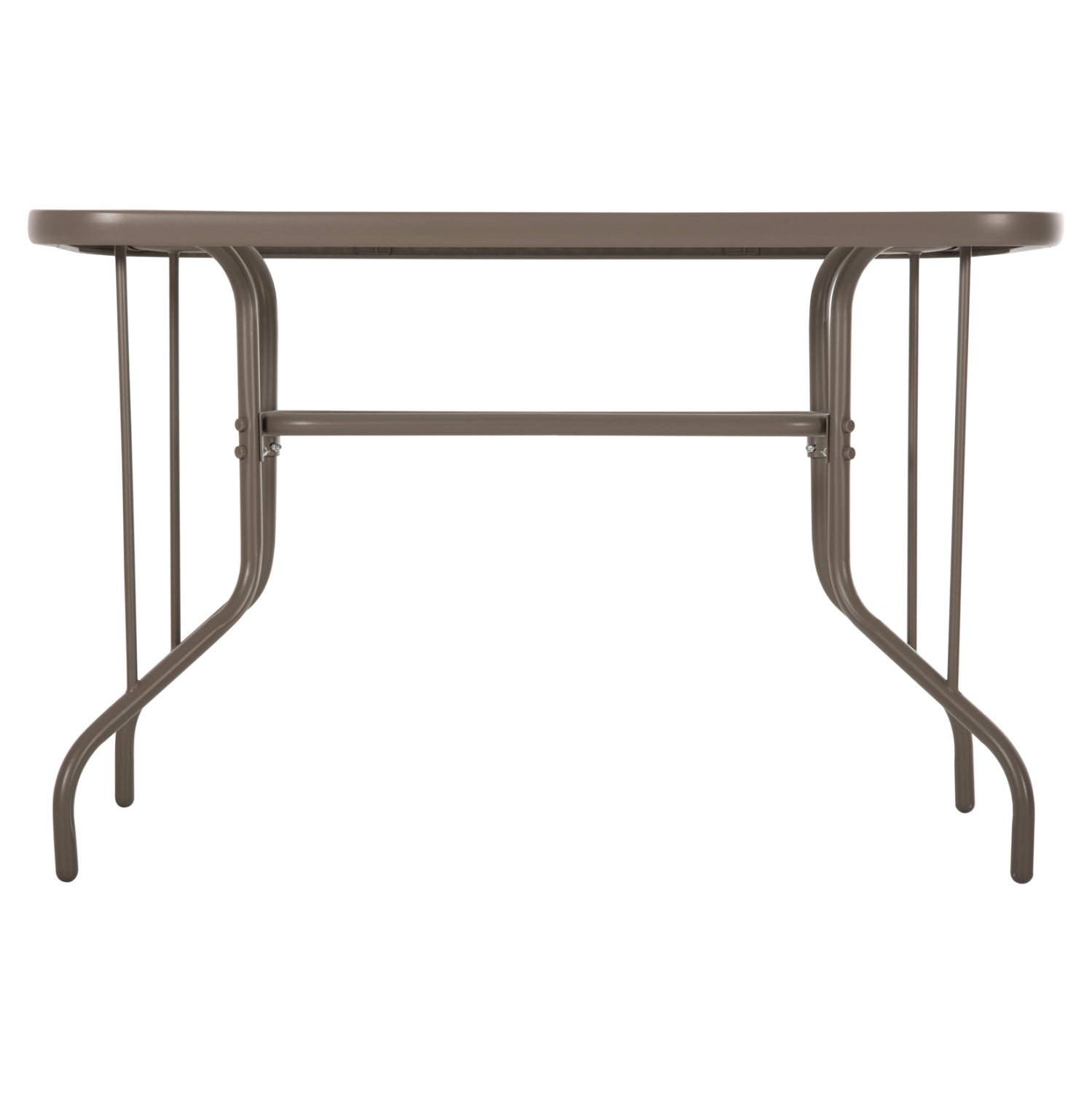 Метална маса Адам шампанско със стъклена повърхност 110x60x71см