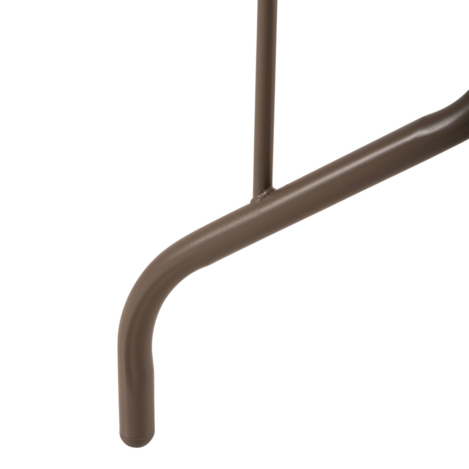 Метална маса Адам шампанско със стъклена повърхност 110x60x71см