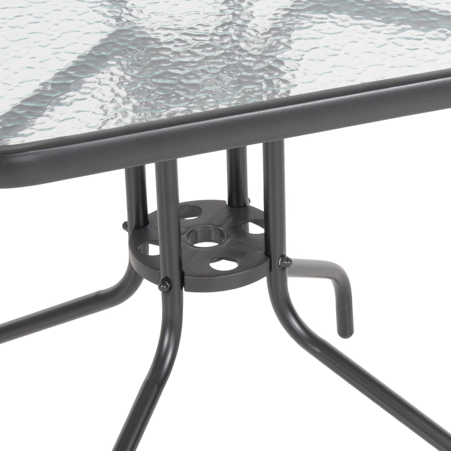 Градински комплект Ками с маса 70/70см сив цвят КГ5182.01