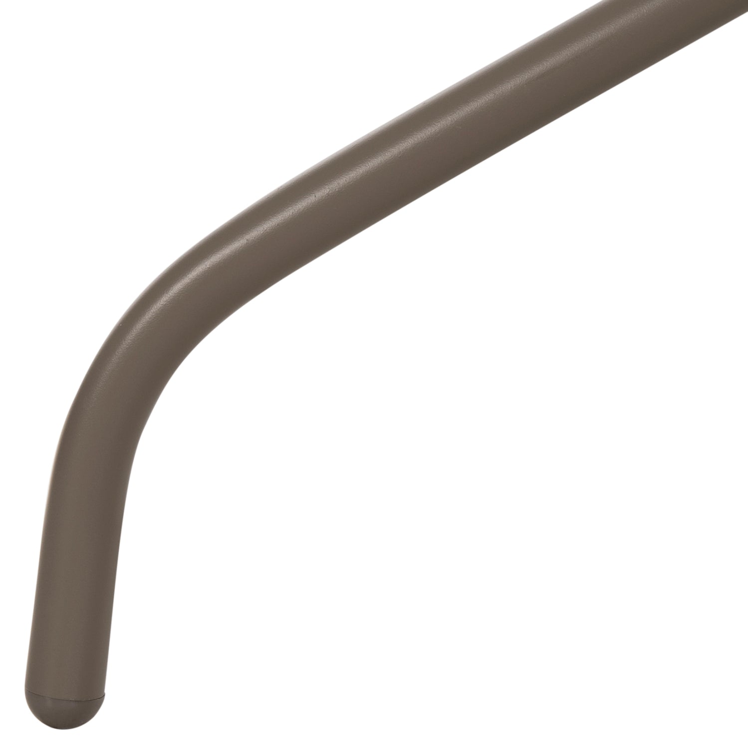 Градинска маса Figo шампанско цвят с метално-стъклена повърхност 70x70x72.5 см