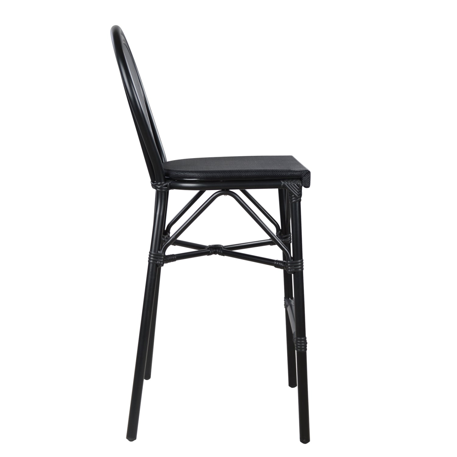 Бар стол AZARIA черен цвят 44x52x115