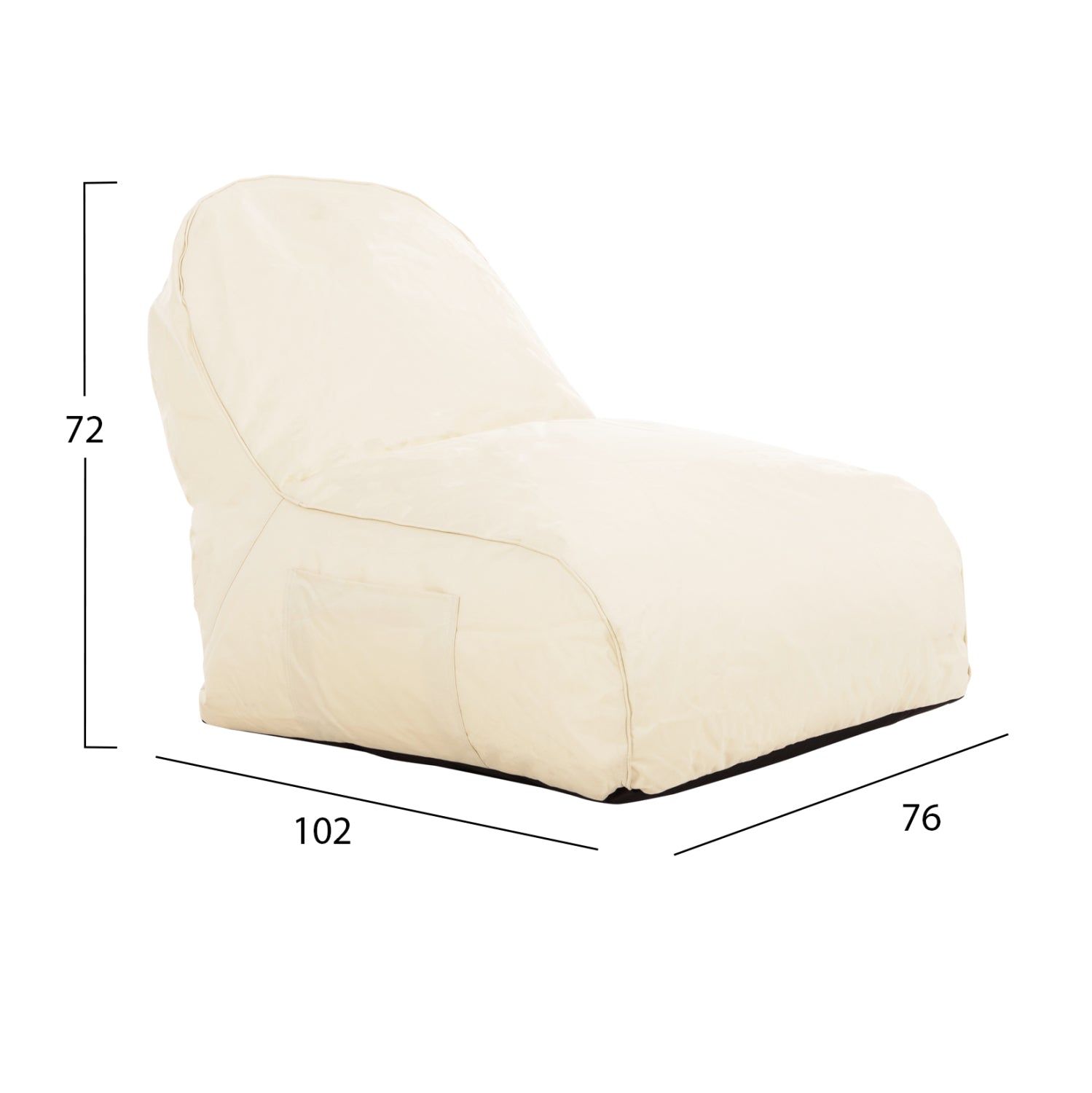 Пуф водоустойчиво кресло CLOUD 76x102x72кв.