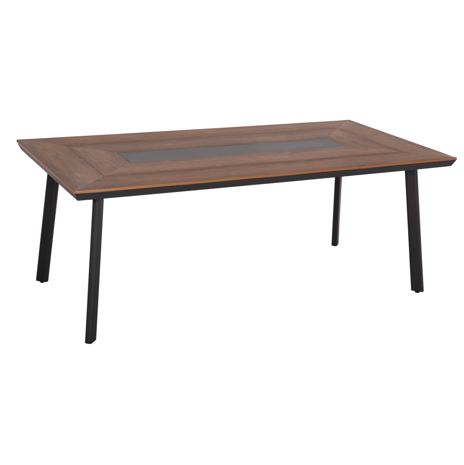 Алуминиева маса Табер цвят сив-натурал 200/100см