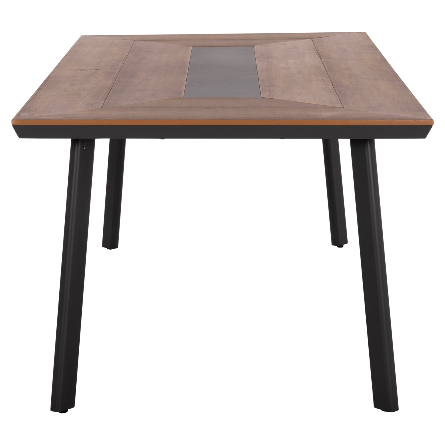 Алуминиева маса Табер цвят сив-натурал 200/100см