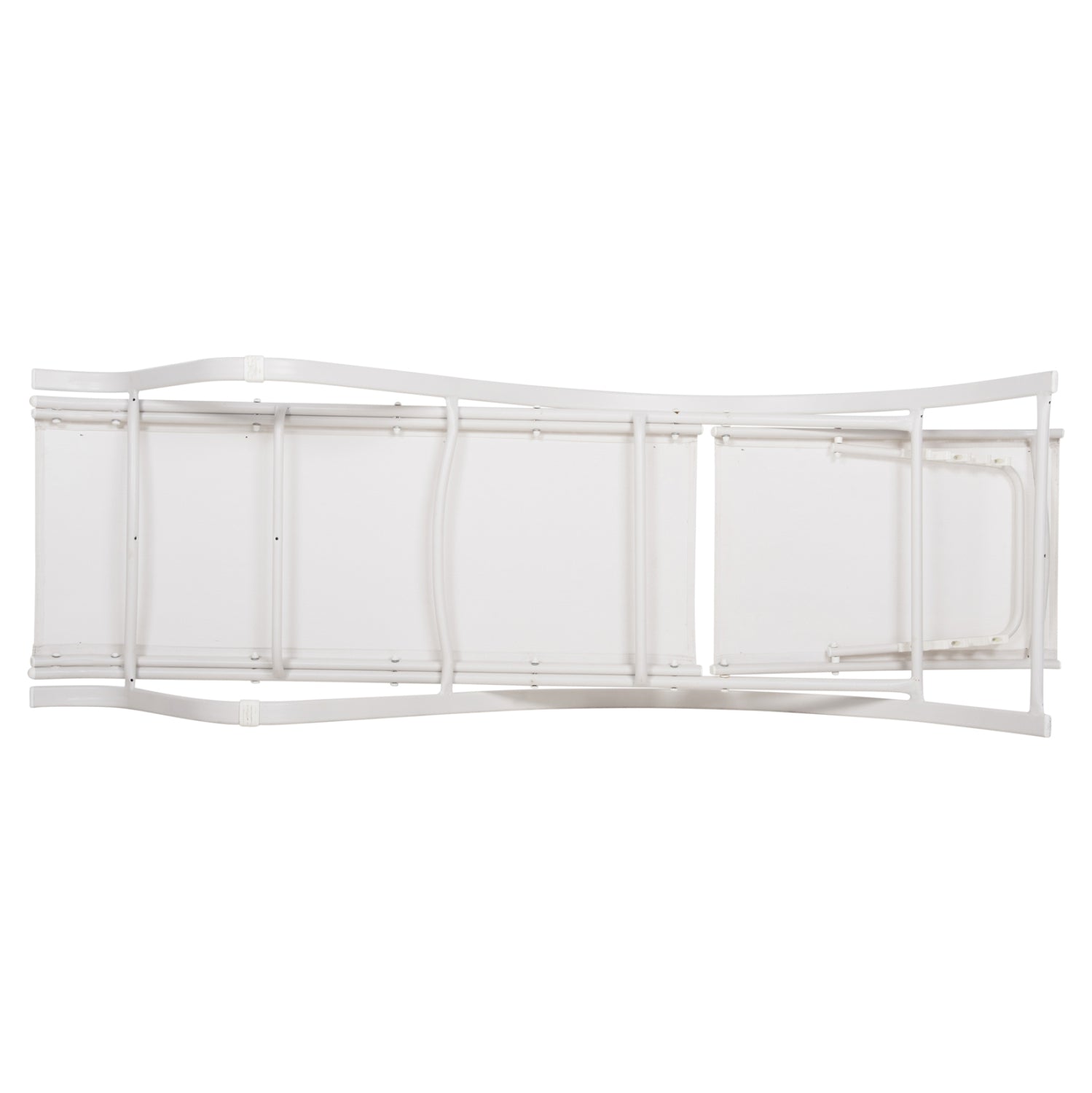 Шезлонг WAKANA  бял цвят 194x54-66x30 cm.