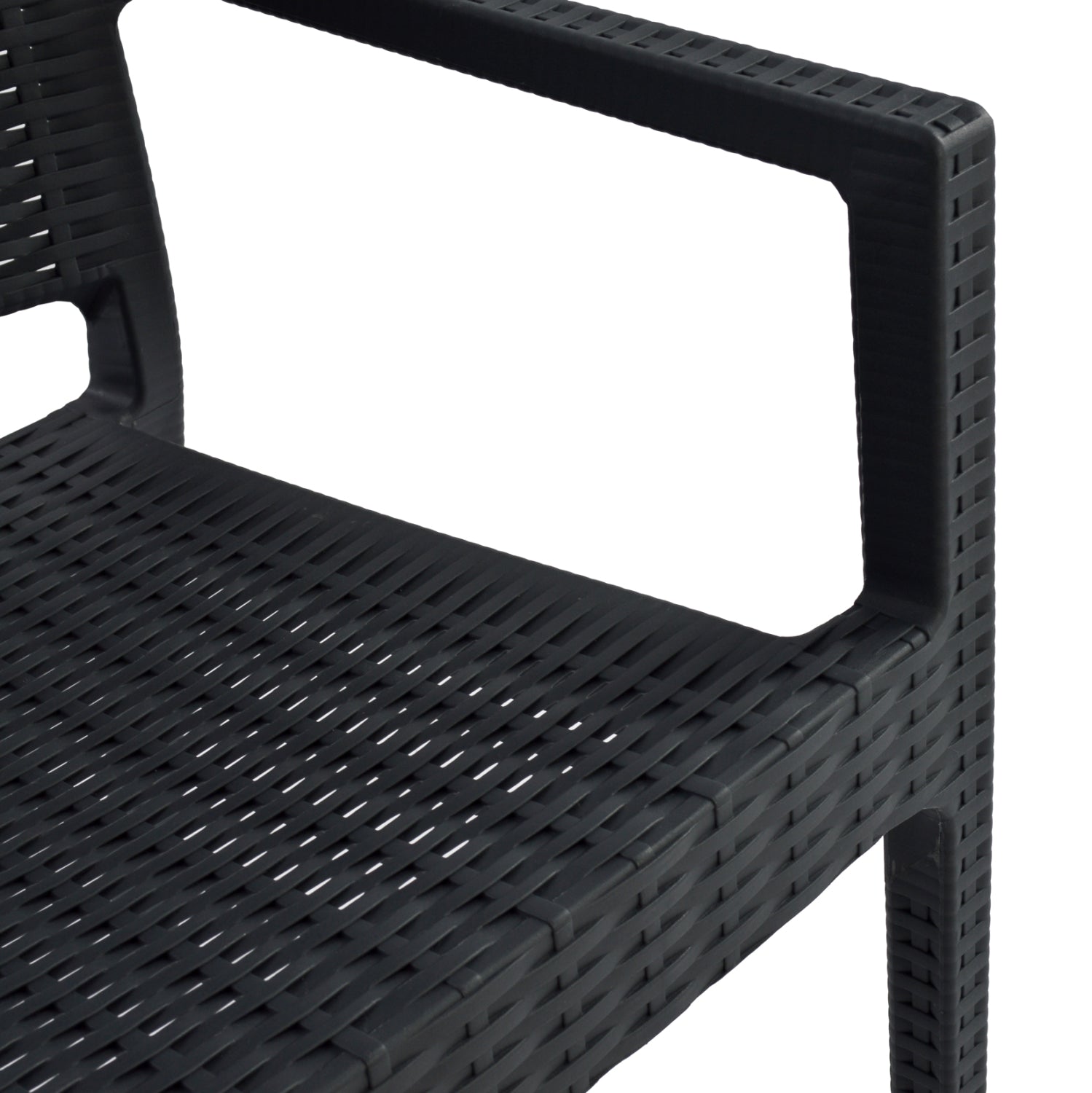 Полипропиленов стол Кaganu, тъмно сив, 57x55.5x89 см