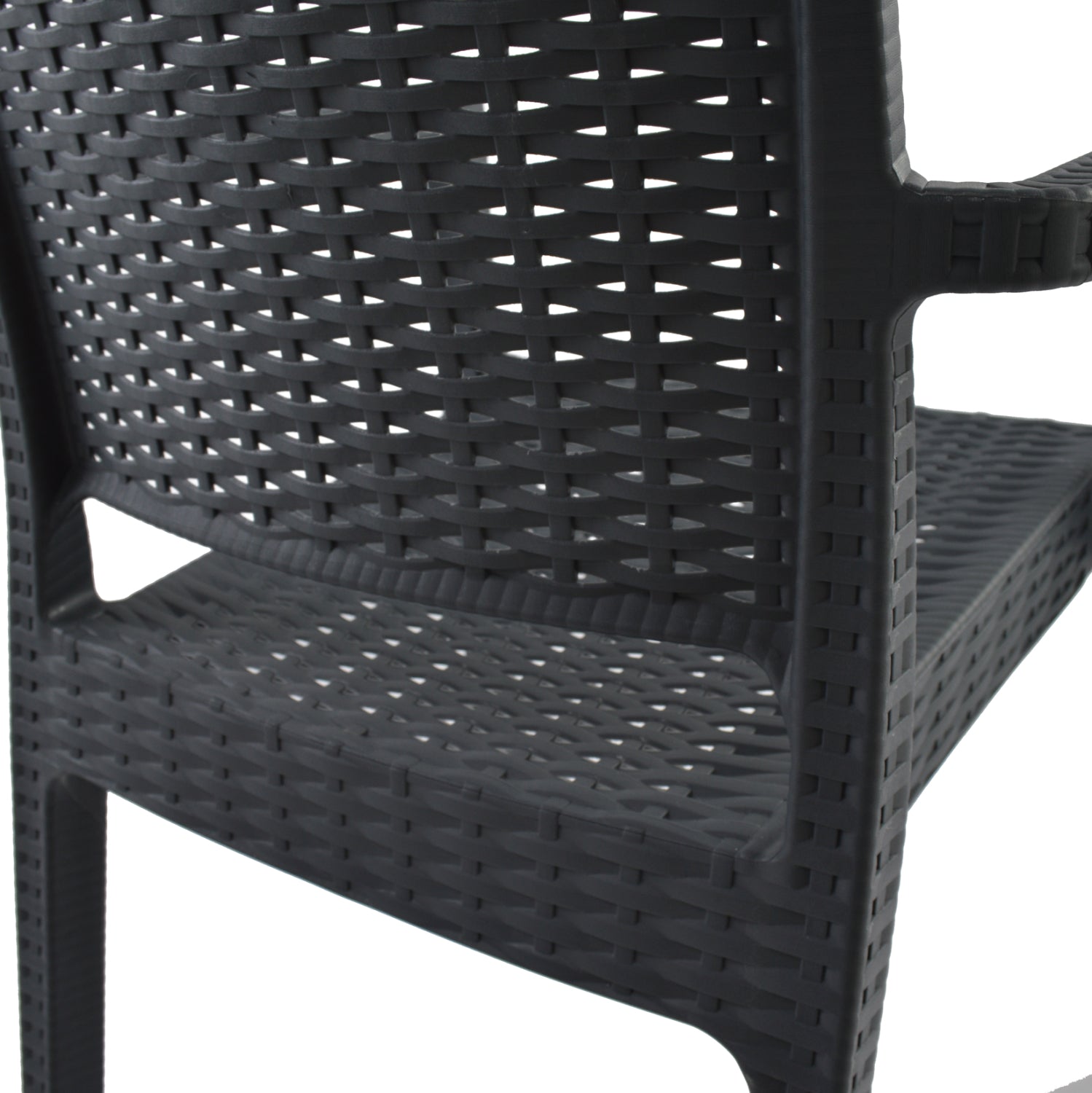 Полипропиленов стол Кaganu, тъмно сив, 57x55.5x89 см