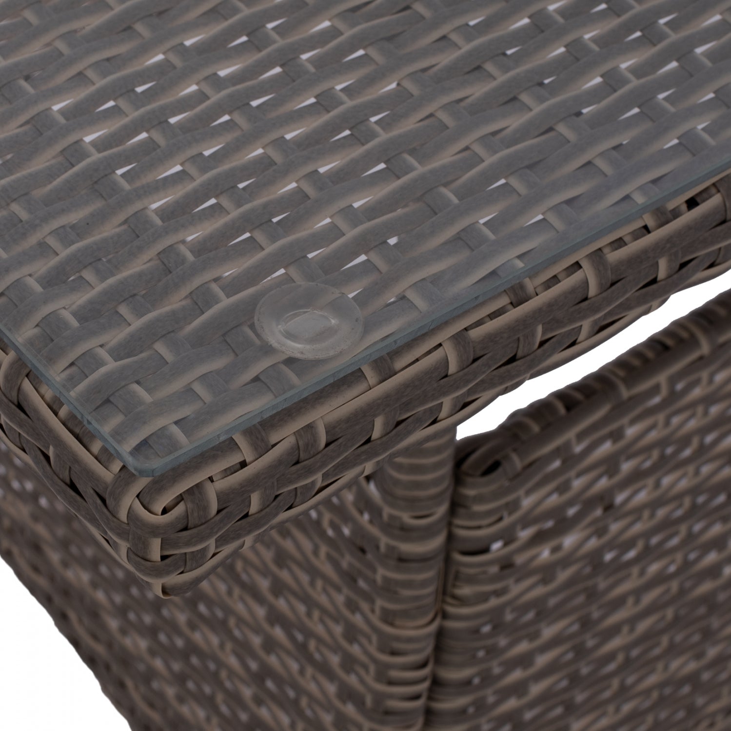 Ратанова маса/метал 120х70 см сива